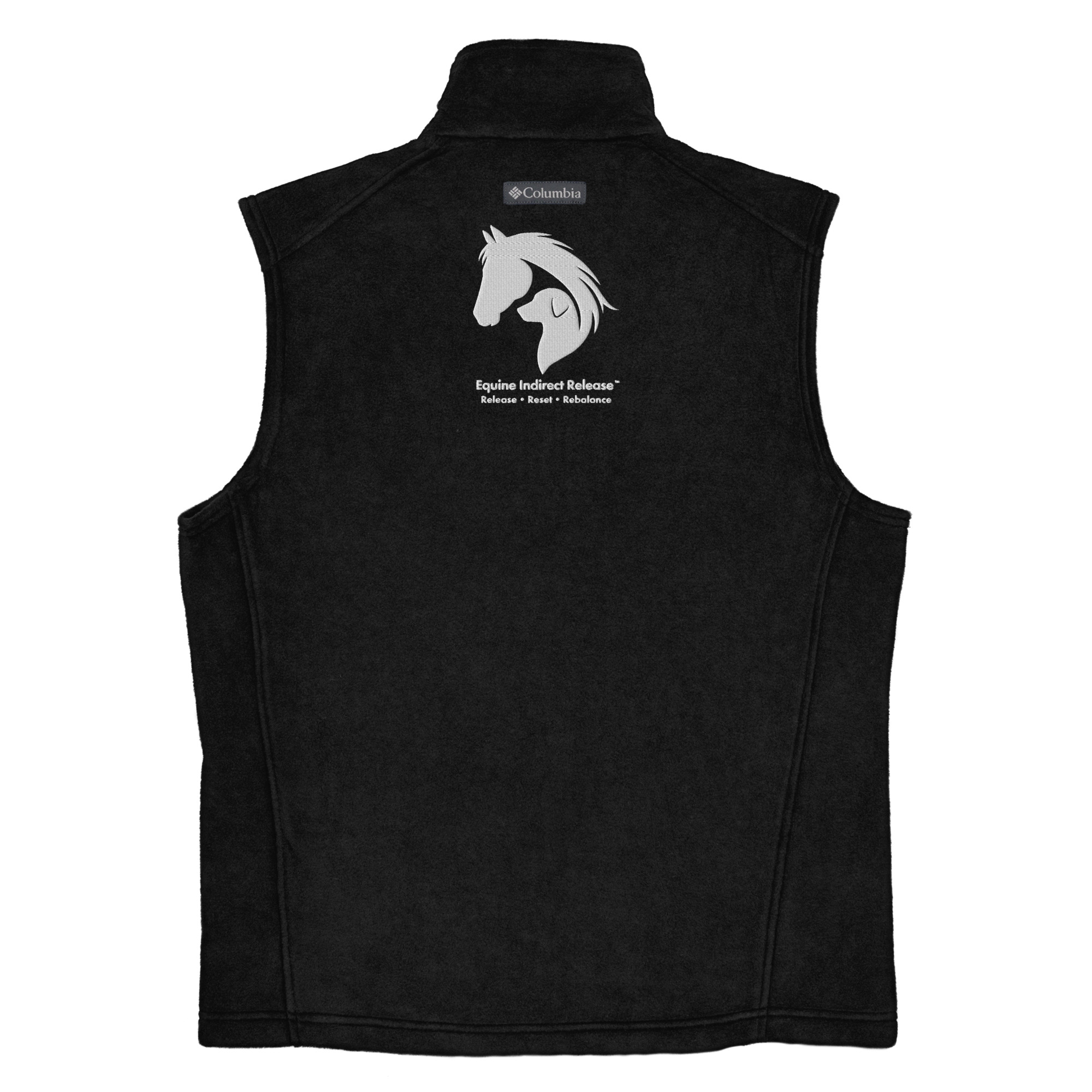 Men's Columbia Fleece Vest - Premium Equestrian Layering | Schaefer Equine and Equine Indirect Release®