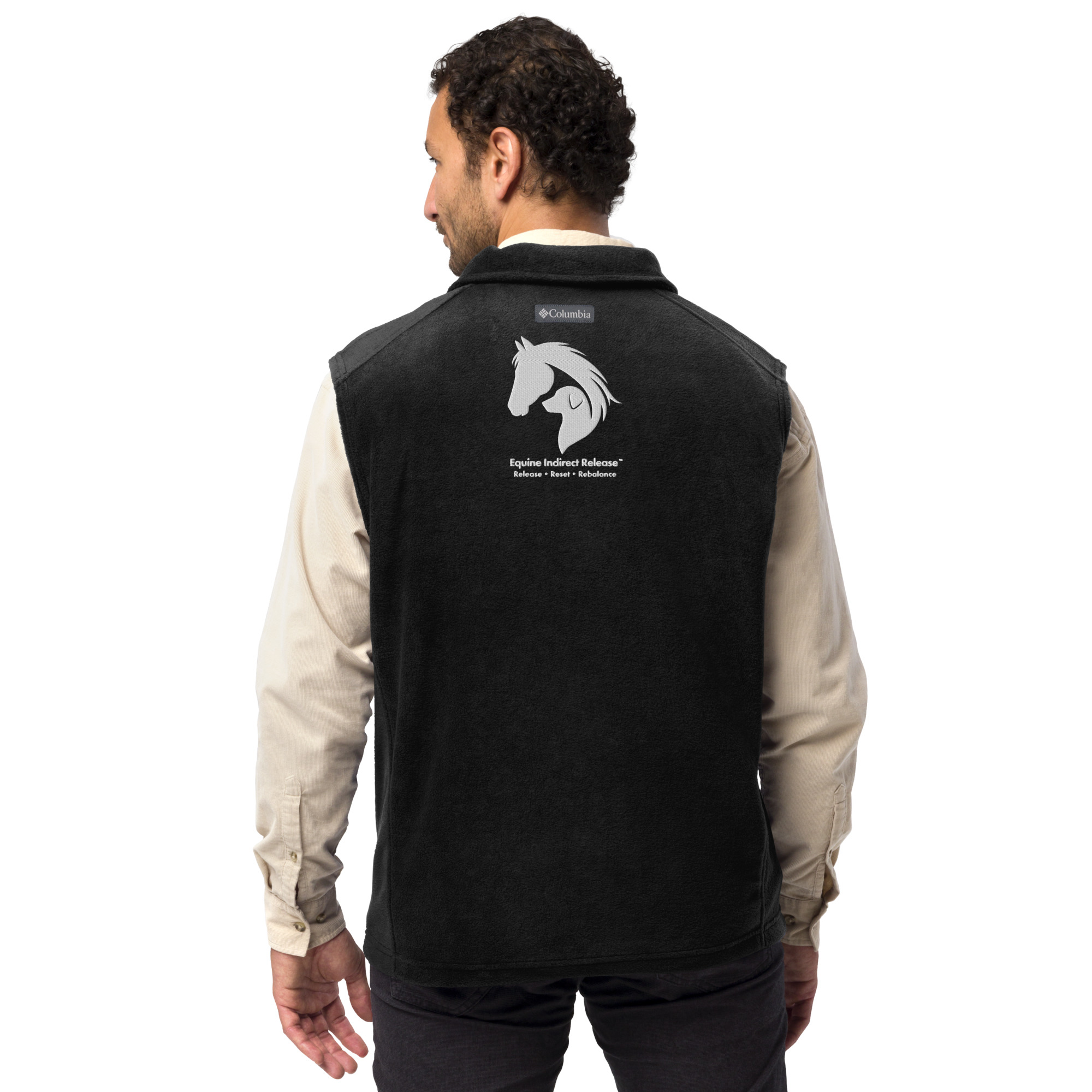 Men's Columbia Fleece Vest - Premium Equestrian Layering | Schaefer Equine and Equine Indirect Release® - Image 7