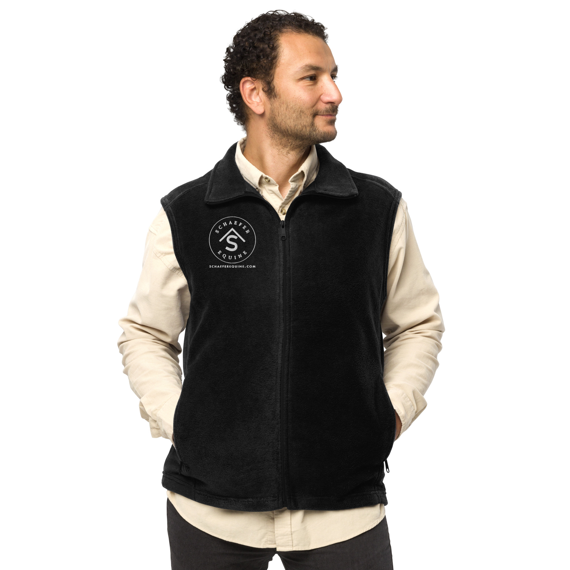 Men's Columbia Fleece Vest - Premium Equestrian Layering | Schaefer Equine and Equine Indirect Release® - Image 4