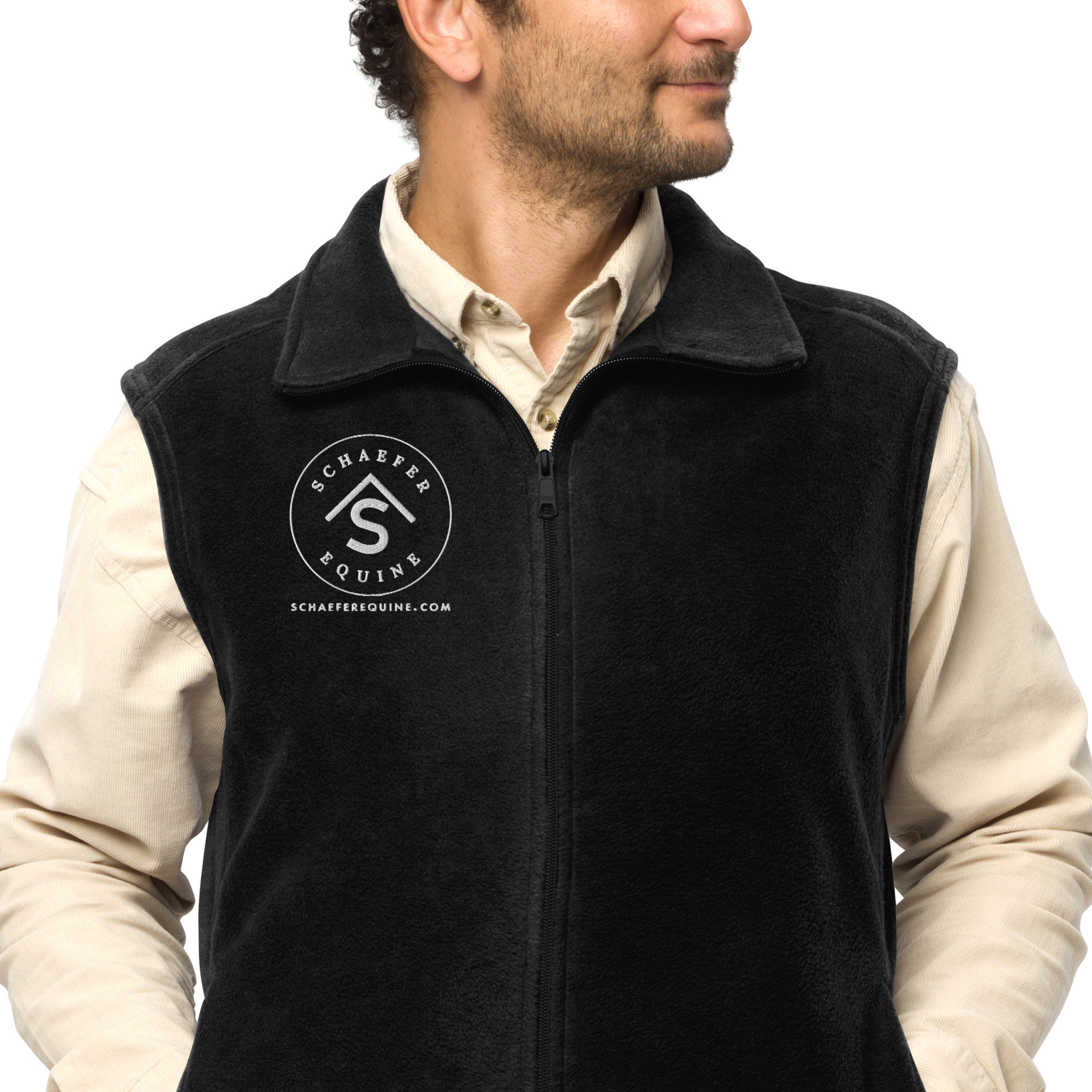 Men's Columbia Fleece Vest - Premium Equestrian Layering | Schaefer Equine and Equine Indirect Release® - Image 10