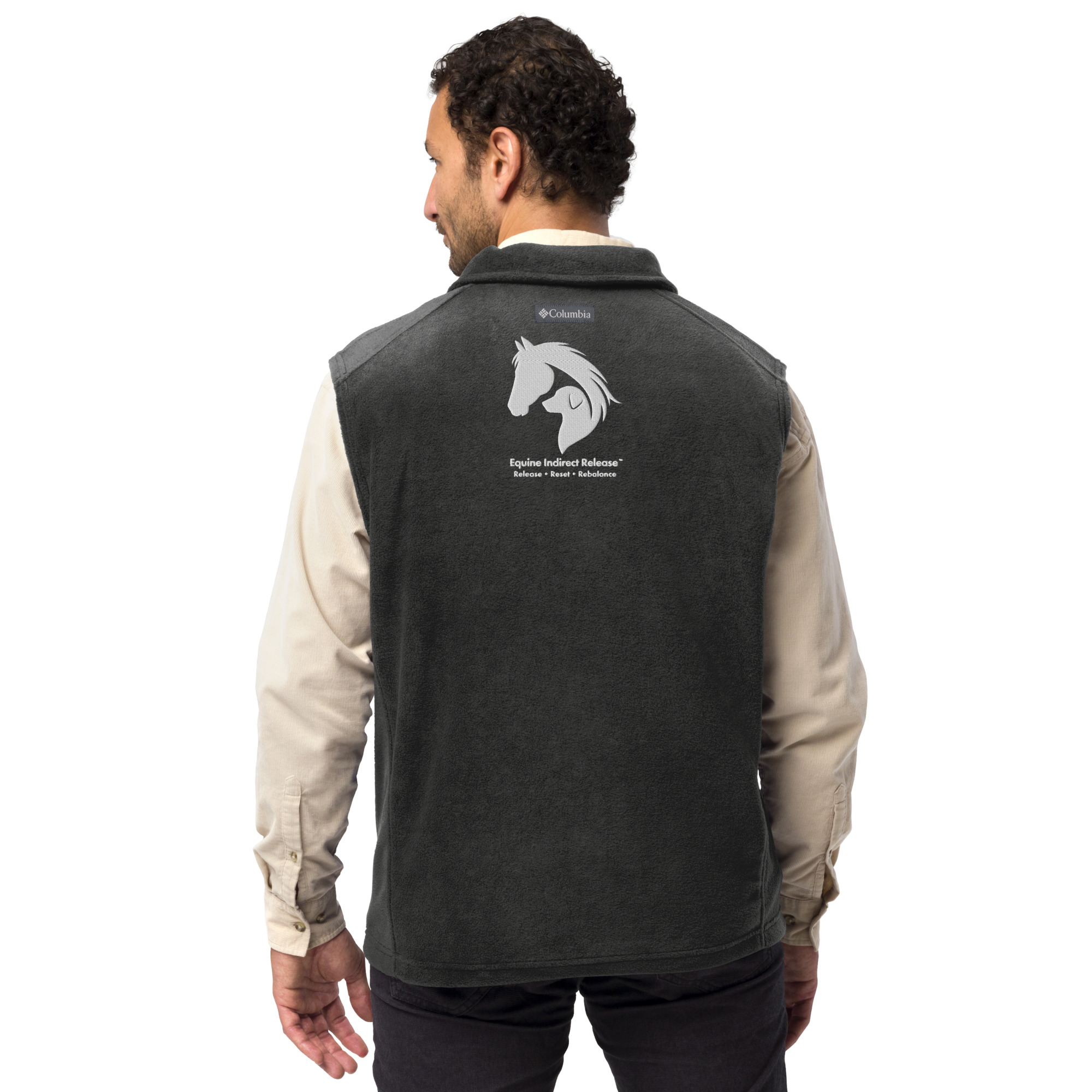 Men's Columbia Fleece Vest - Premium Equestrian Layering | Schaefer Equine and Equine Indirect Release® - Image 9