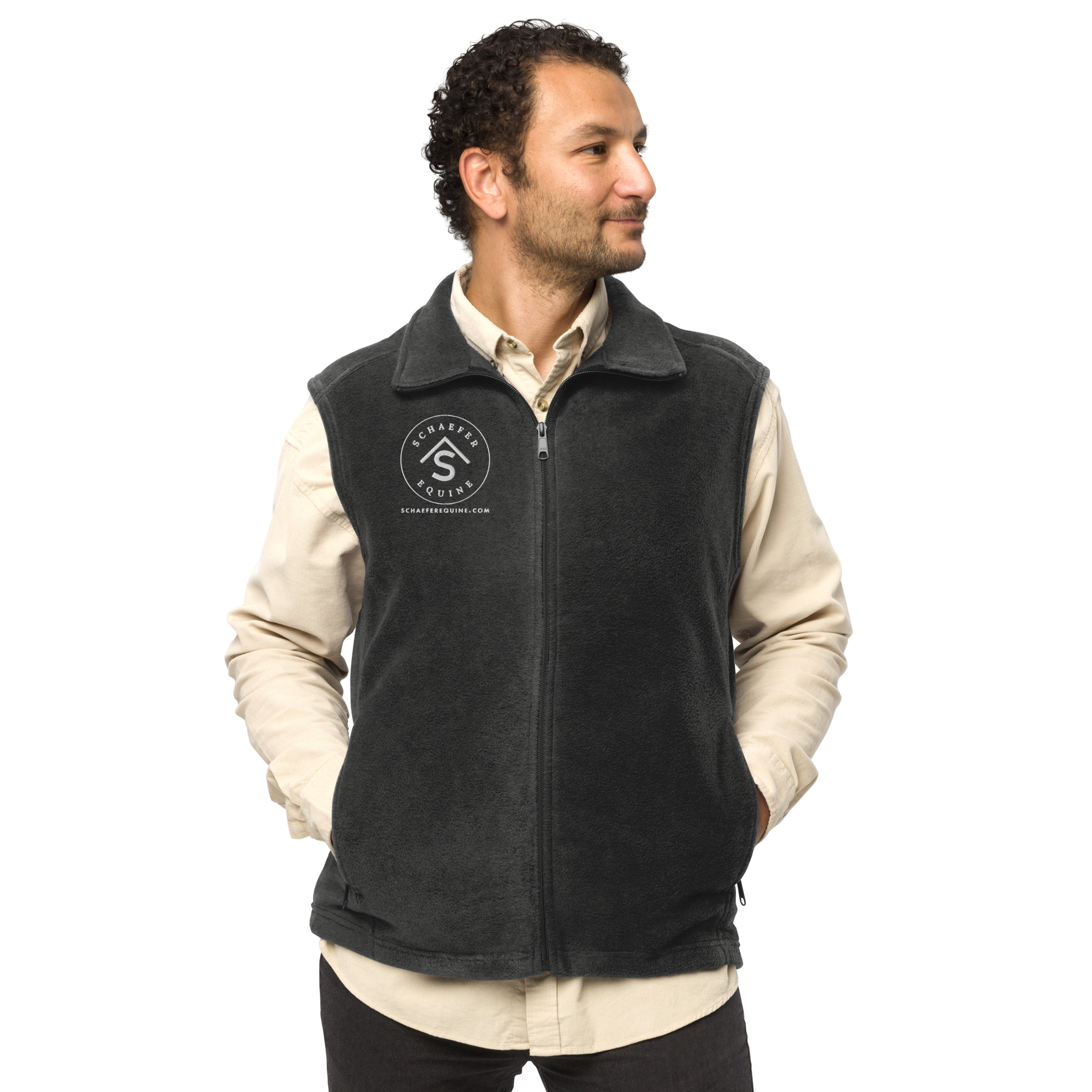 Men's Columbia Fleece Vest - Premium Equestrian Layering | Schaefer Equine and Equine Indirect Release® - Image 6
