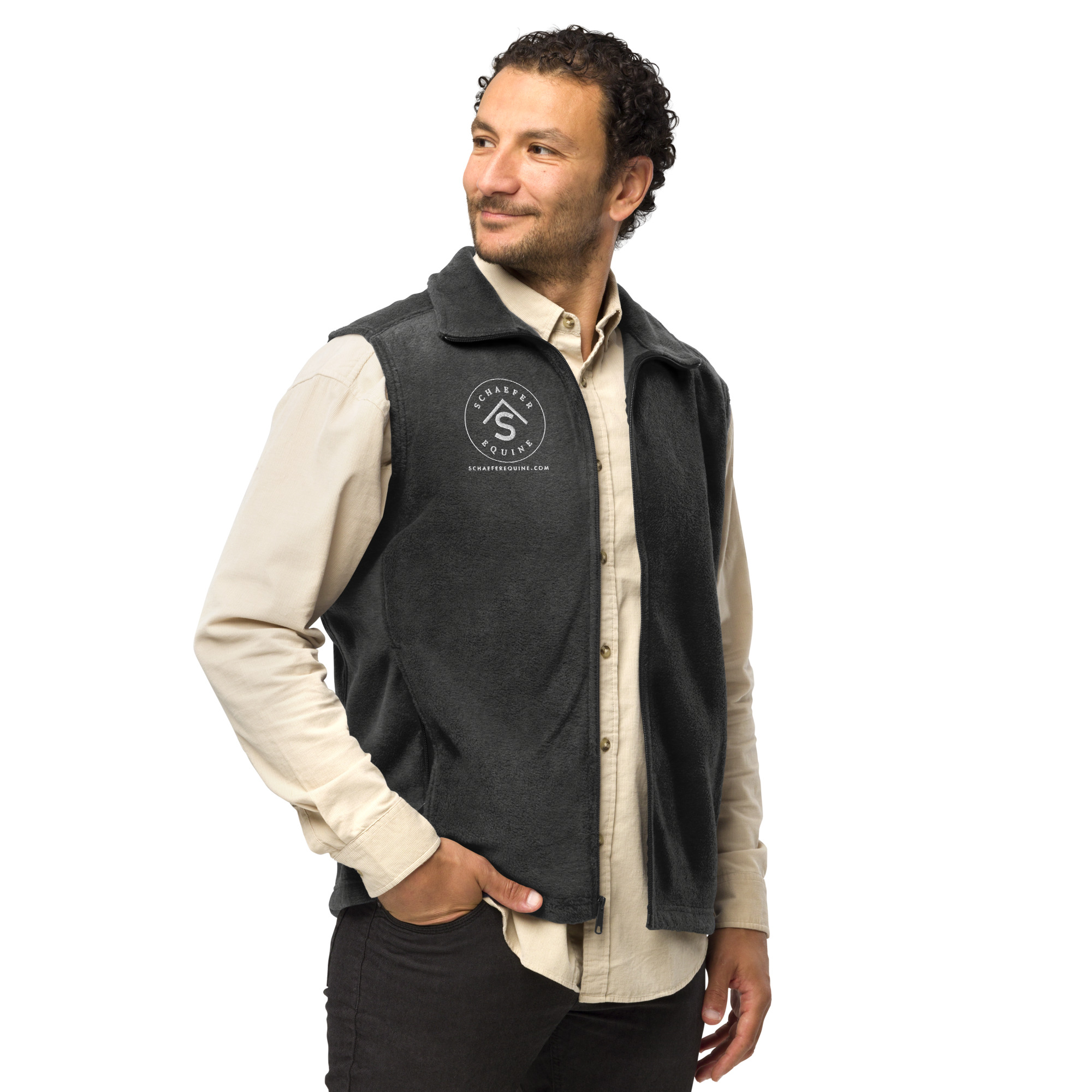 Men's Columbia Fleece Vest - Premium Equestrian Layering | Schaefer Equine and Equine Indirect Release® - Image 15