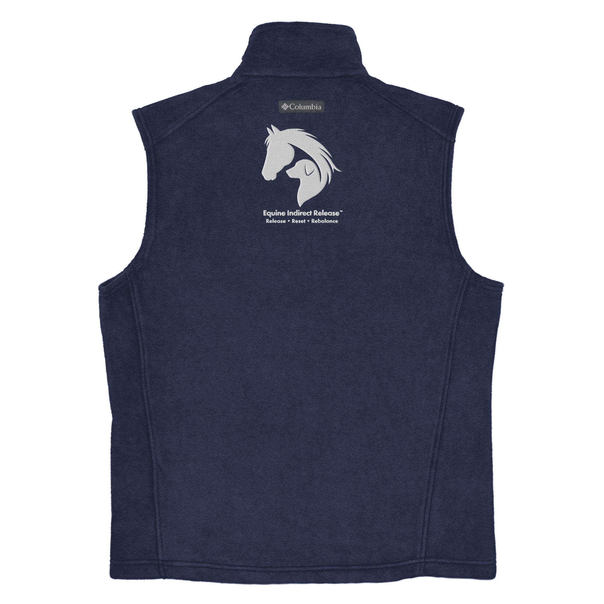 Men's Columbia Fleece Vest - Premium Equestrian Layering | Schaefer Equine and Equine Indirect Release® - Image 2