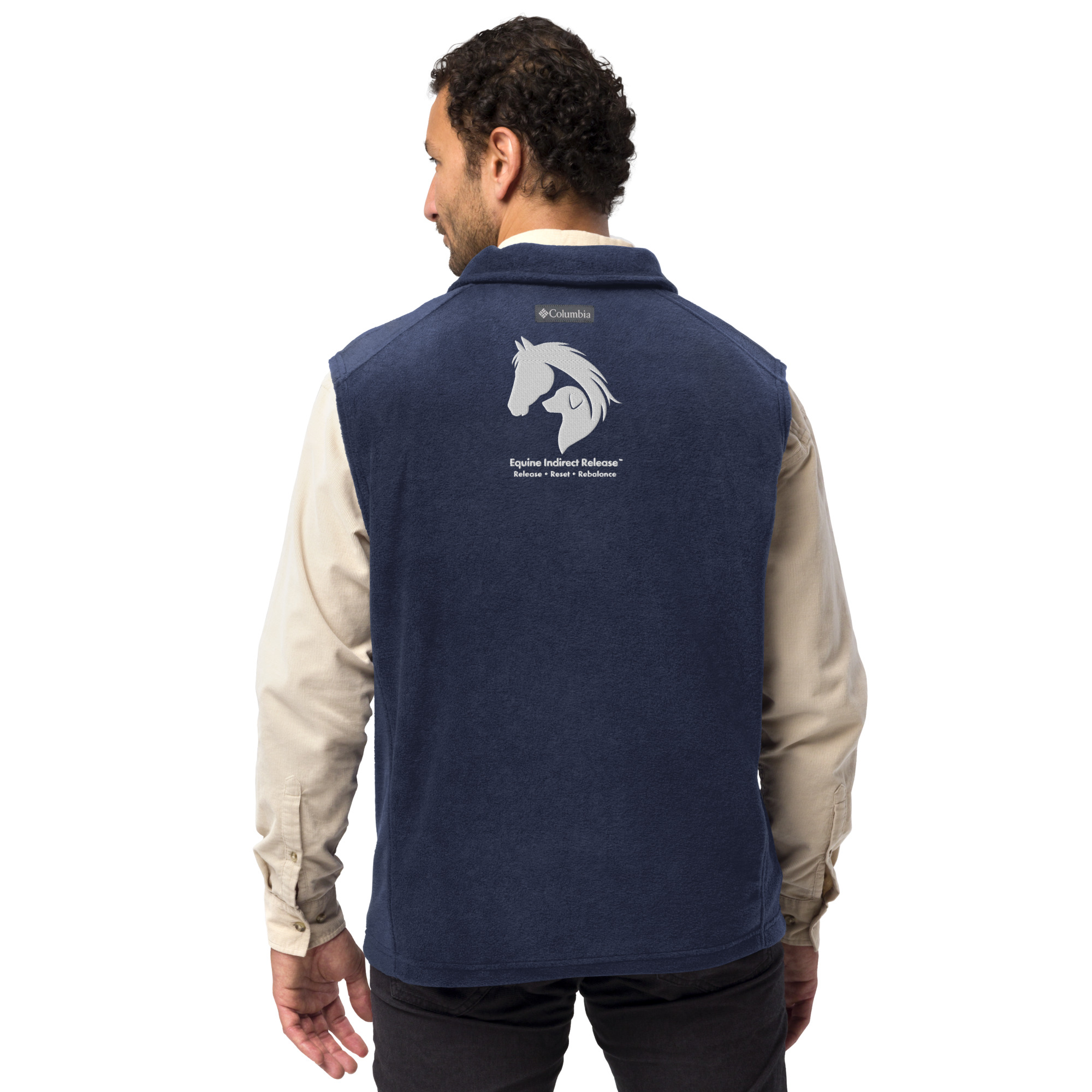 Men's Columbia Fleece Vest - Premium Equestrian Layering | Schaefer Equine and Equine Indirect Release® - Image 8
