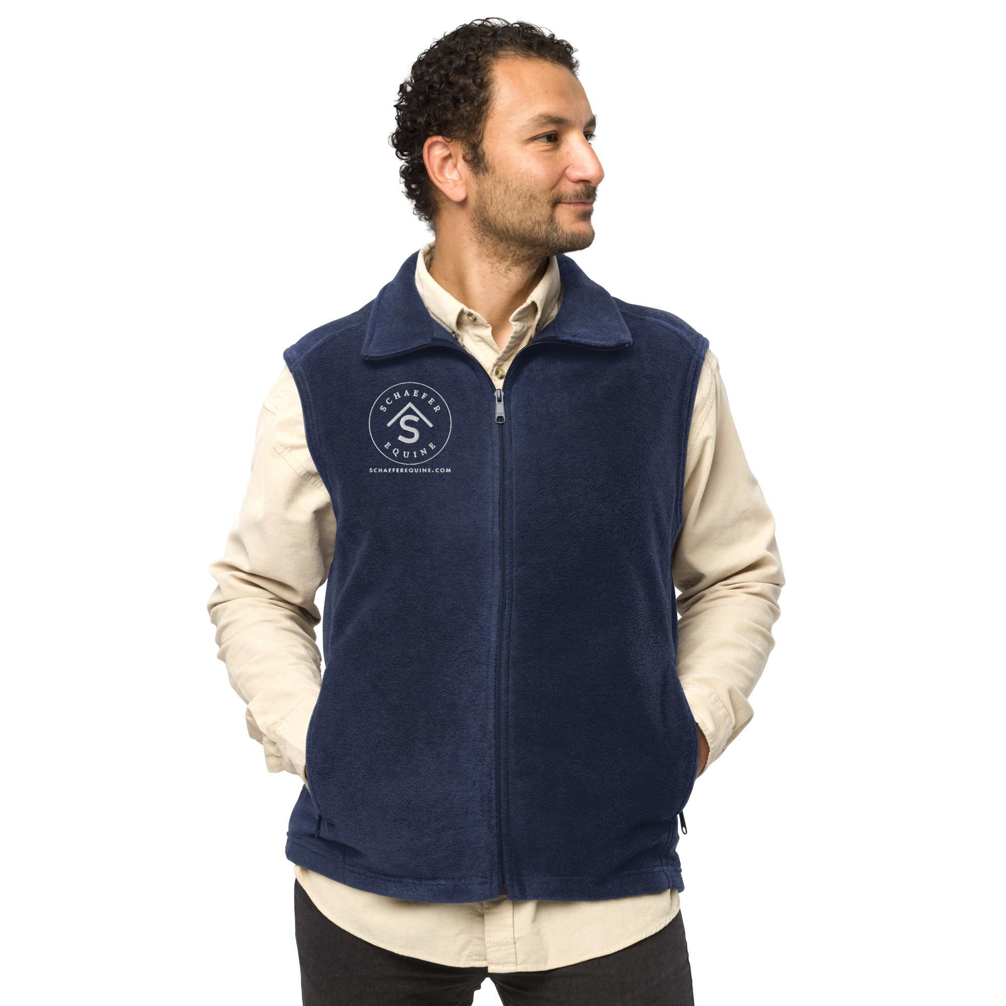Men's Columbia Fleece Vest - Premium Equestrian Layering | Schaefer Equine and Equine Indirect Release® - Image 5