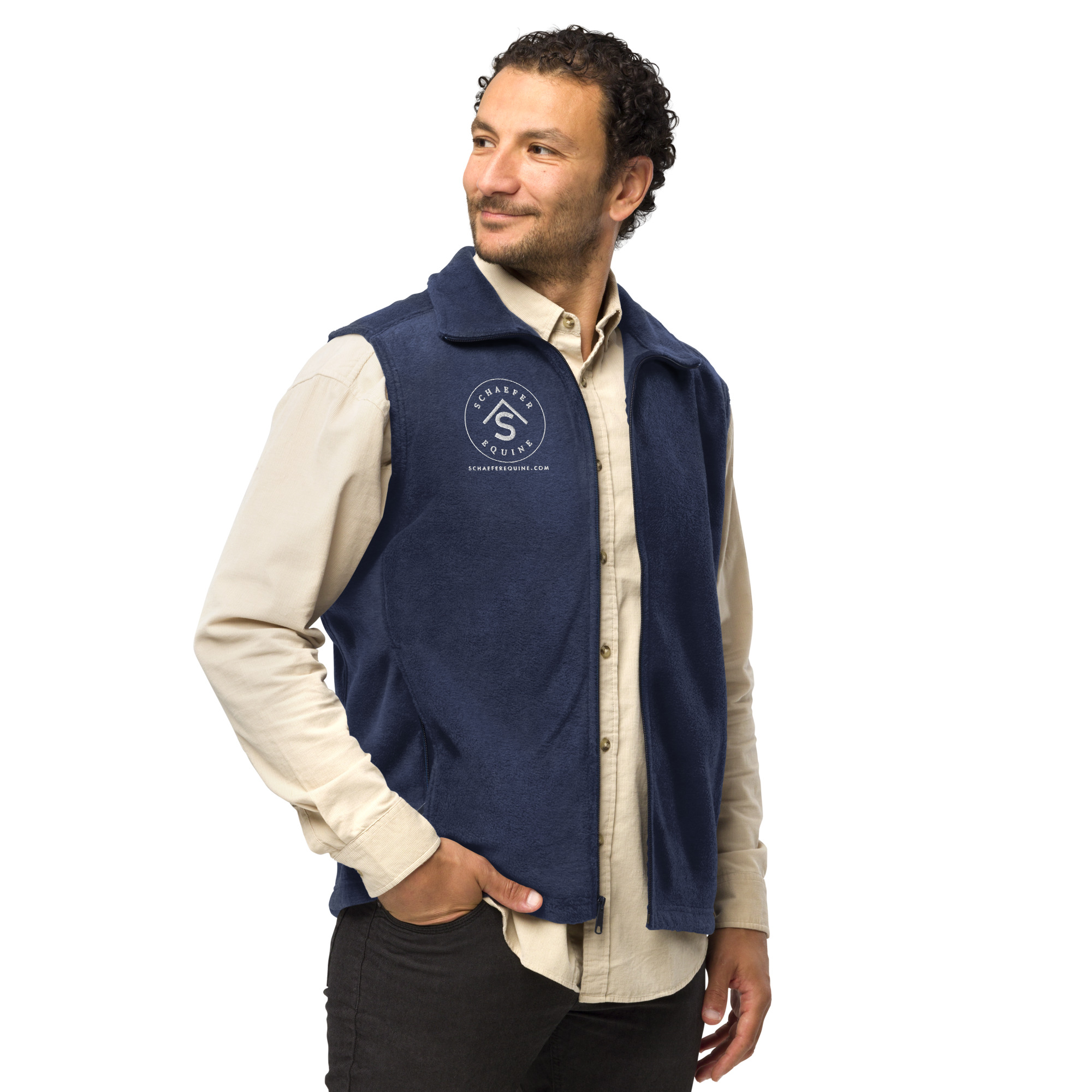 Men's Columbia Fleece Vest - Premium Equestrian Layering | Schaefer Equine and Equine Indirect Release® - Image 14