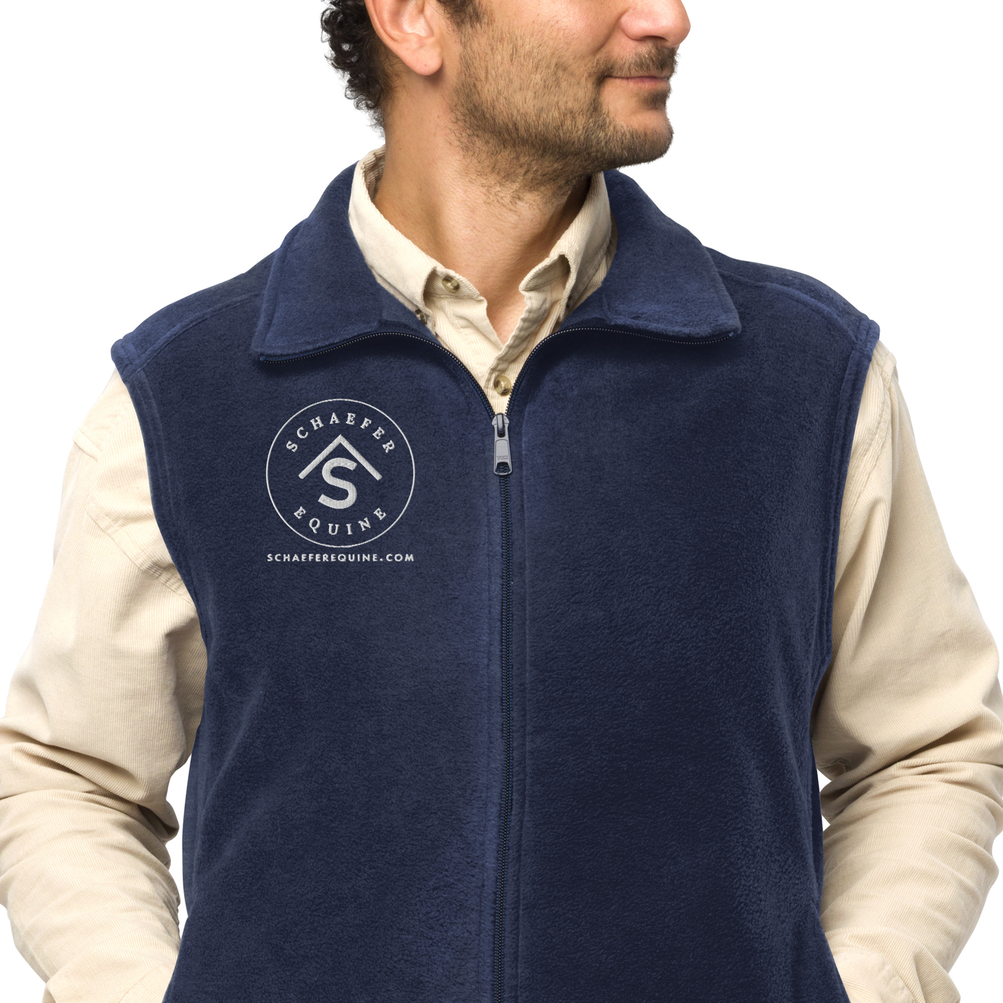 Men's Columbia Fleece Vest - Premium Equestrian Layering | Schaefer Equine and Equine Indirect Release® - Image 11