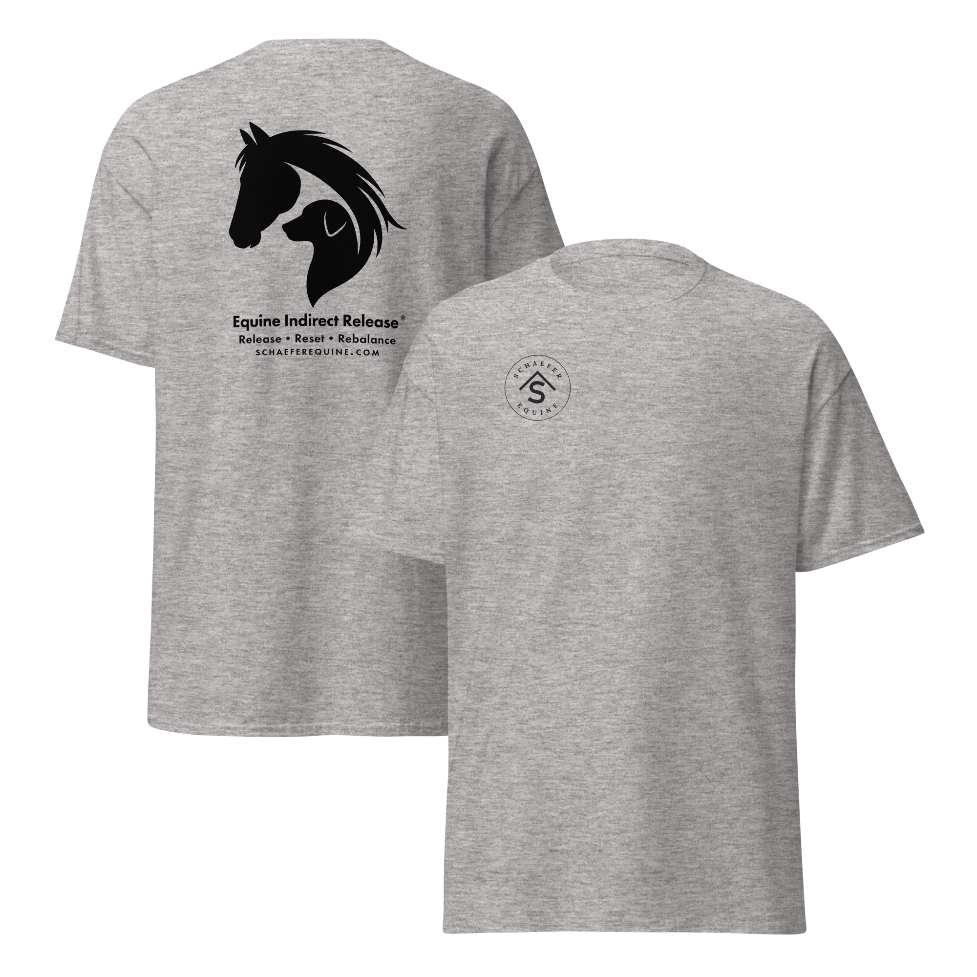 Classic Tee | Black Logo | Schaefer Equine and Equine Indirect Release® - Image 2