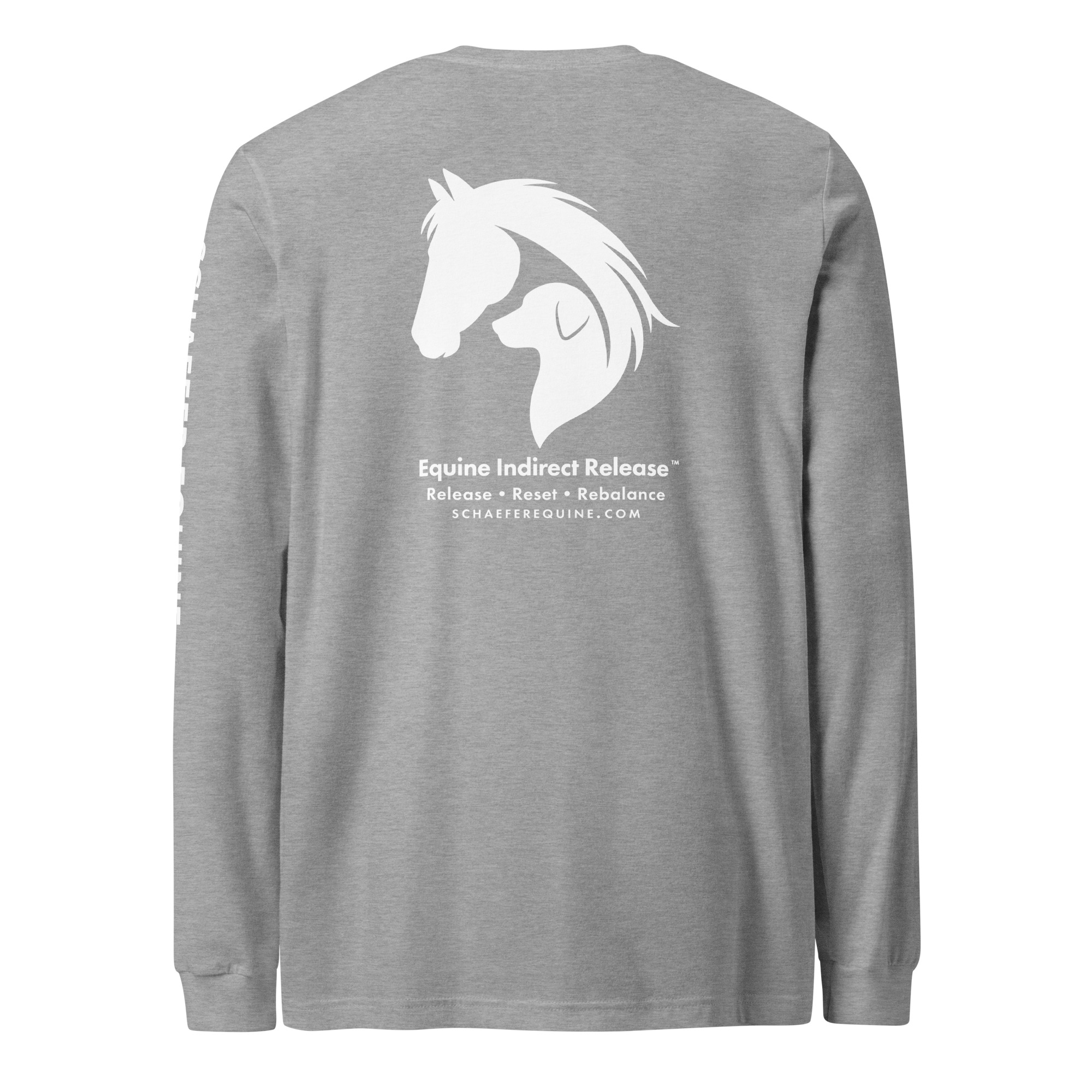 Unisex Long Sleeve Tee | Schaefer Equine and Equine Indirect Release® - Image 15