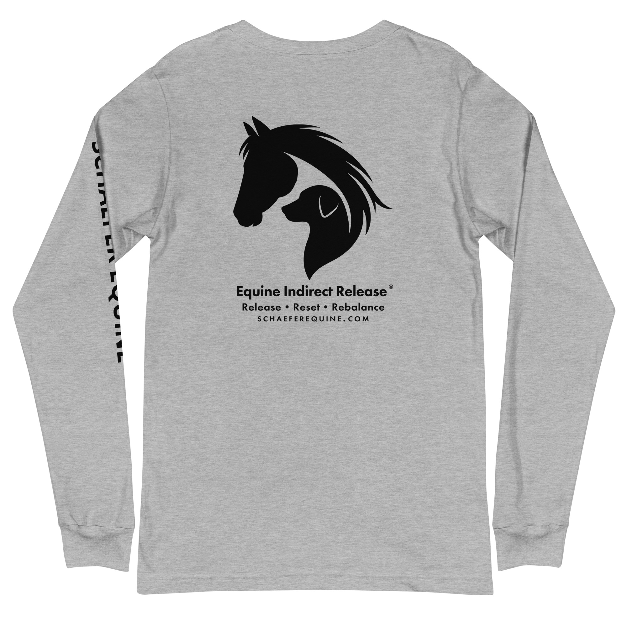 Unisex Long Sleeve Tee | Schaefer Equine and Equine Indirect Release® - Image 194