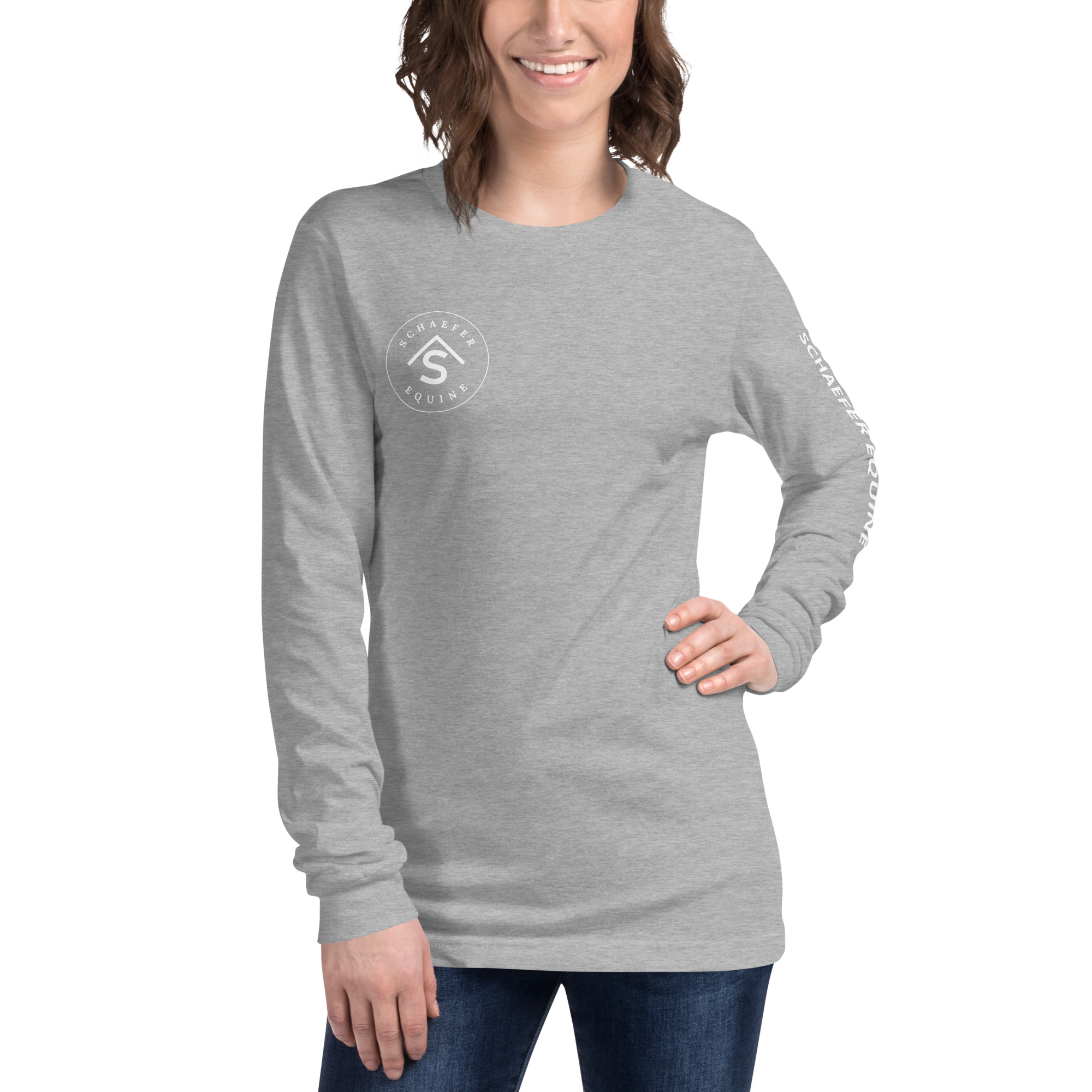 Unisex Long Sleeve Tee | Schaefer Equine and Equine Indirect Release® - Image 63