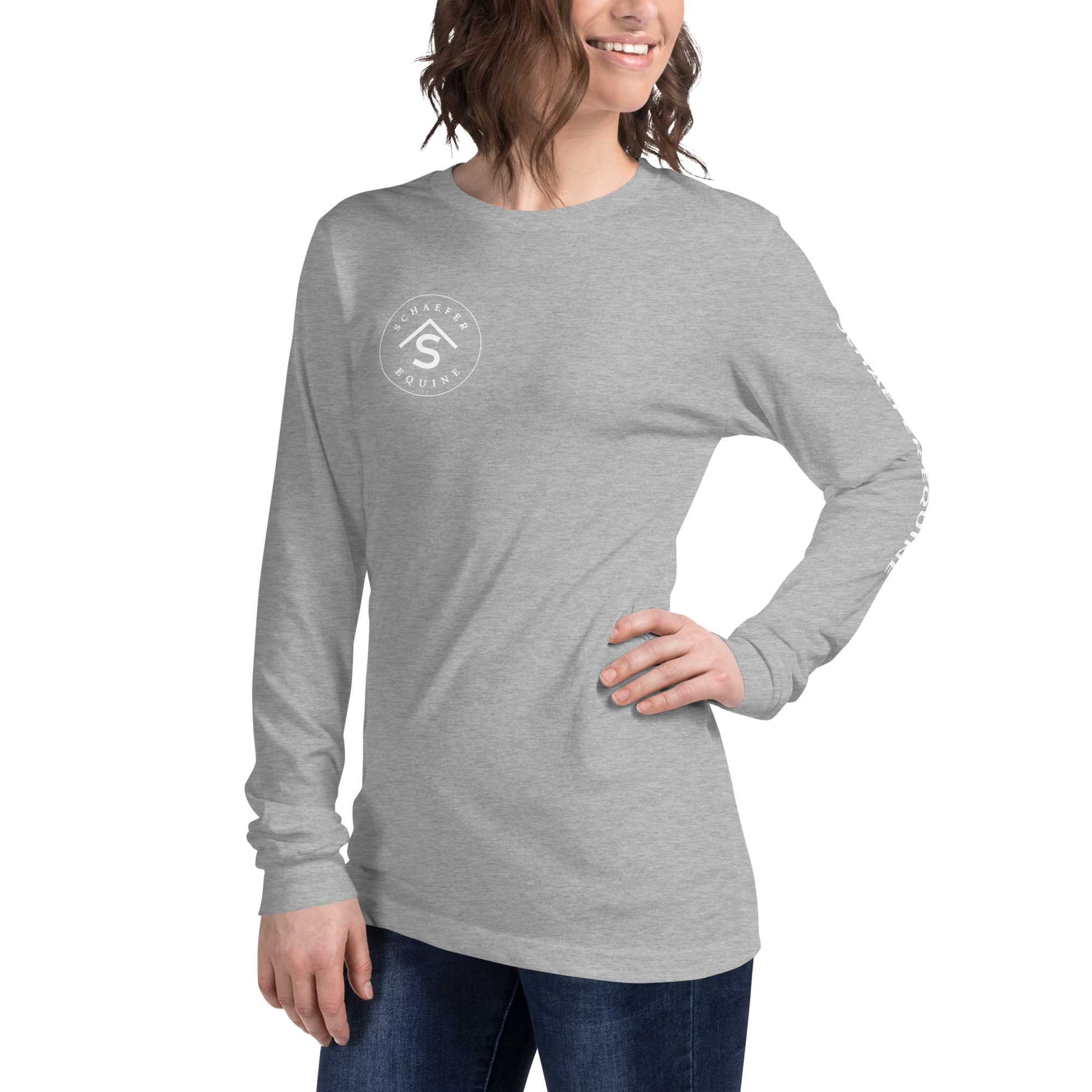 Unisex Long Sleeve Tee | Schaefer Equine and Equine Indirect Release® - Image 95