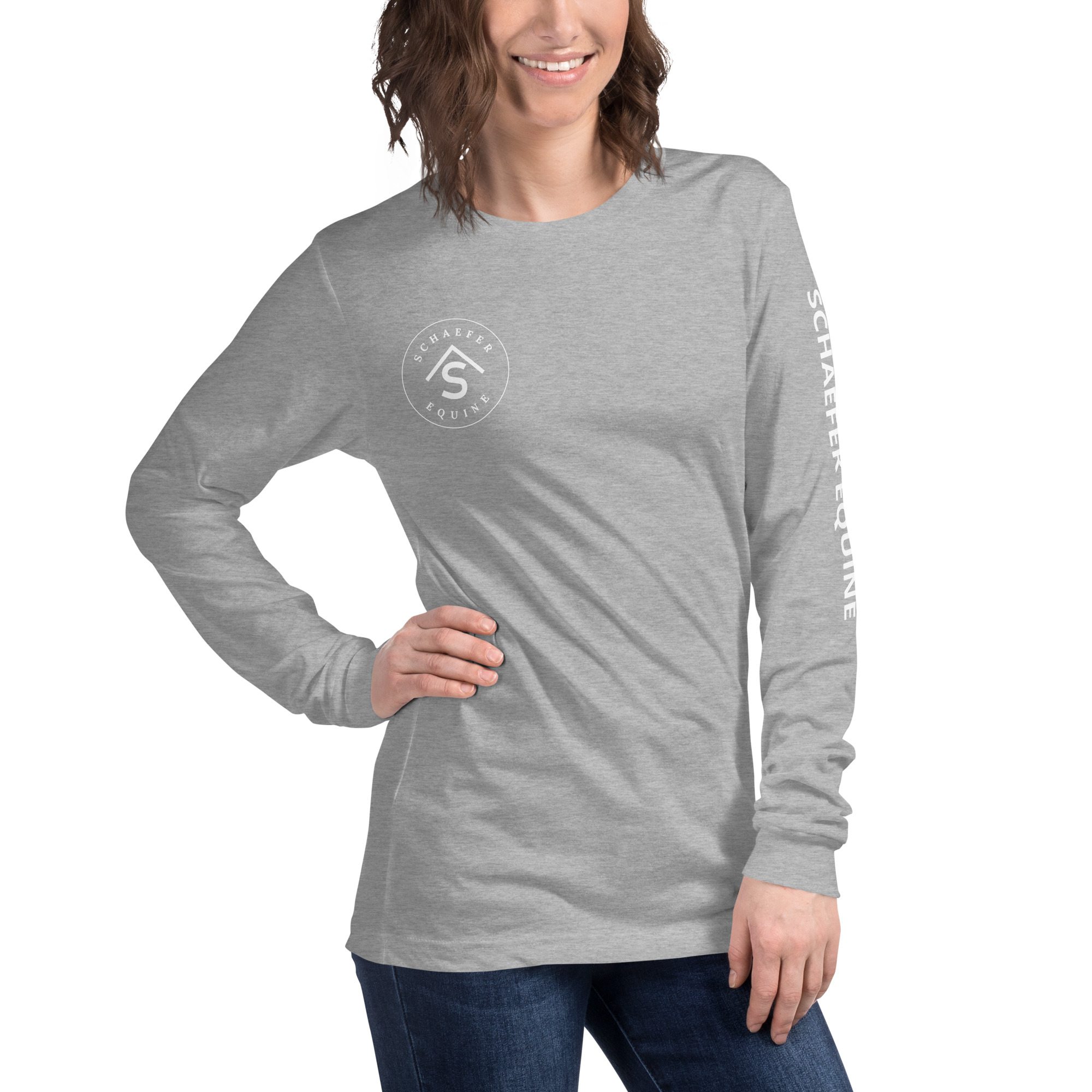 Unisex Long Sleeve Tee | Schaefer Equine and Equine Indirect Release® - Image 127