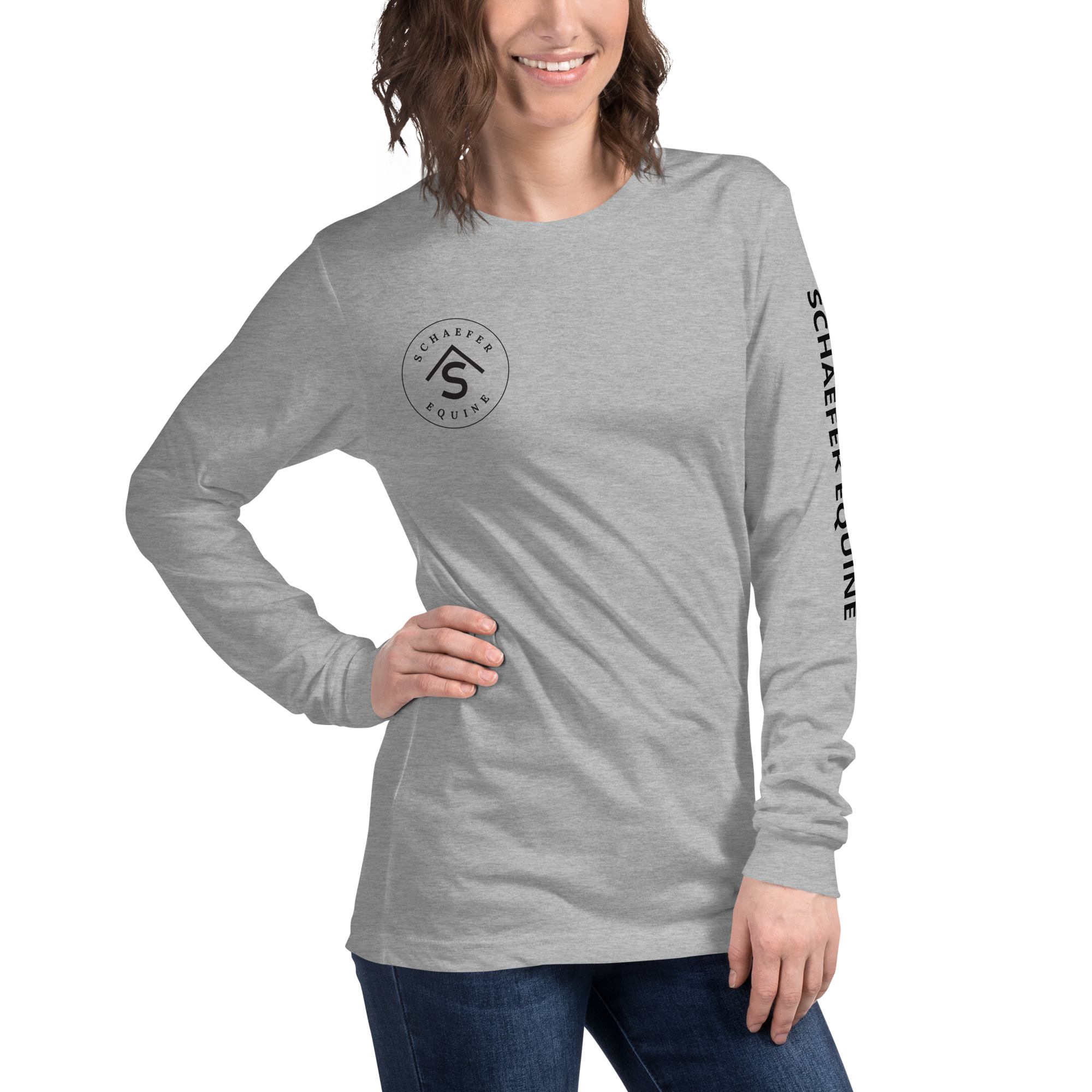Unisex Long Sleeve Tee | Schaefer Equine and Equine Indirect Release® - Image 159