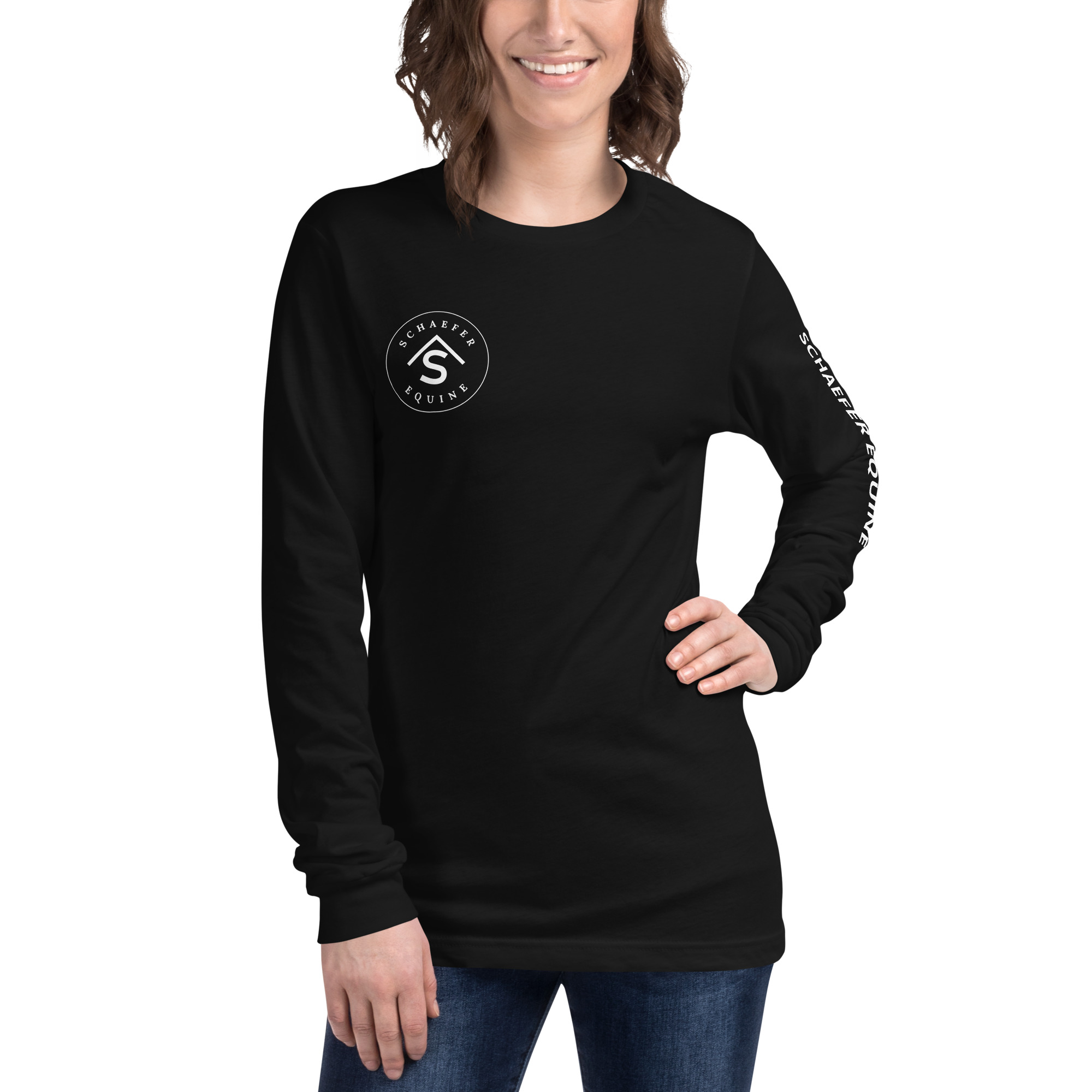 Unisex Long Sleeve Tee | Schaefer Equine and Equine Indirect Release® - Image 50