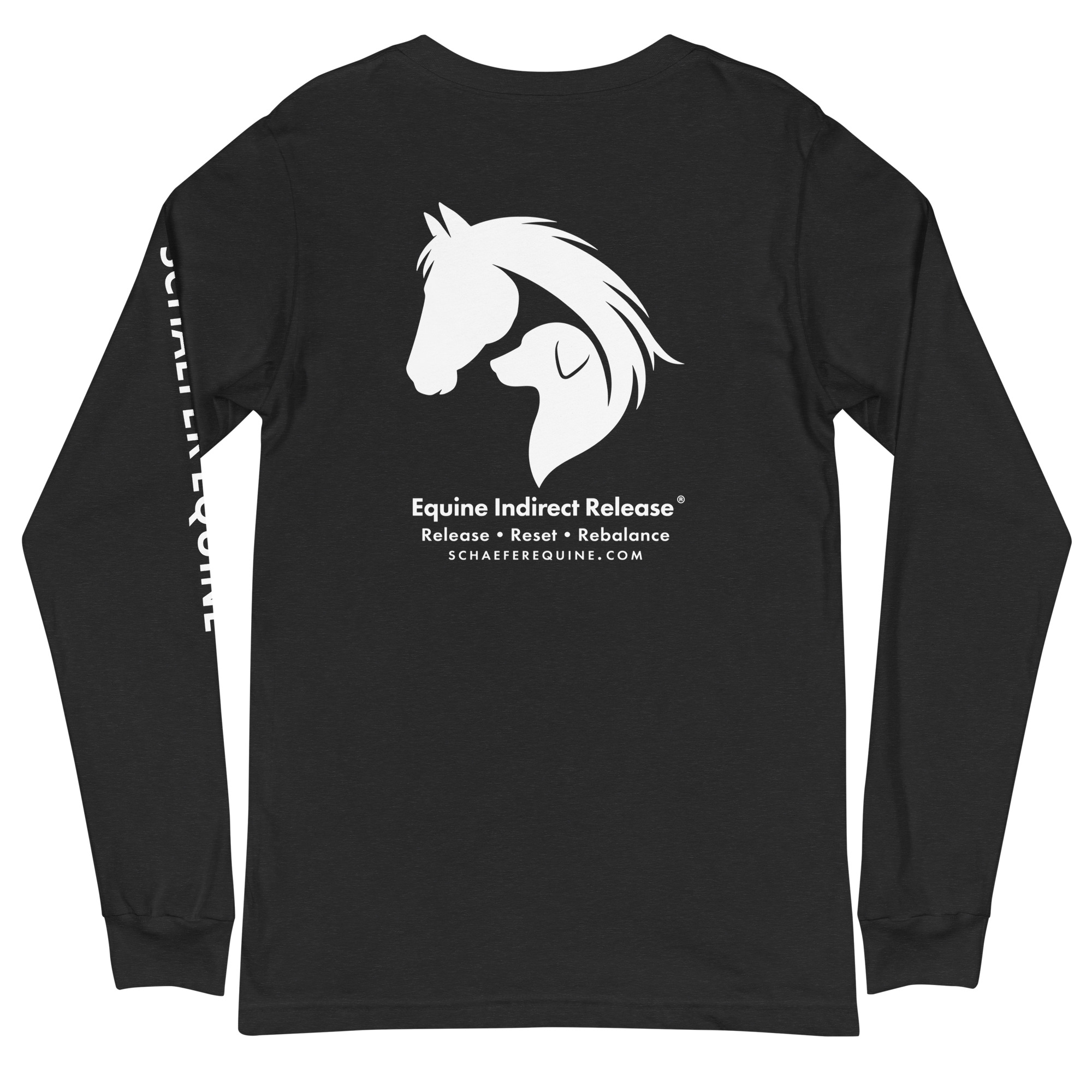 Unisex Long Sleeve Tee | Schaefer Equine and Equine Indirect Release® - Image 165