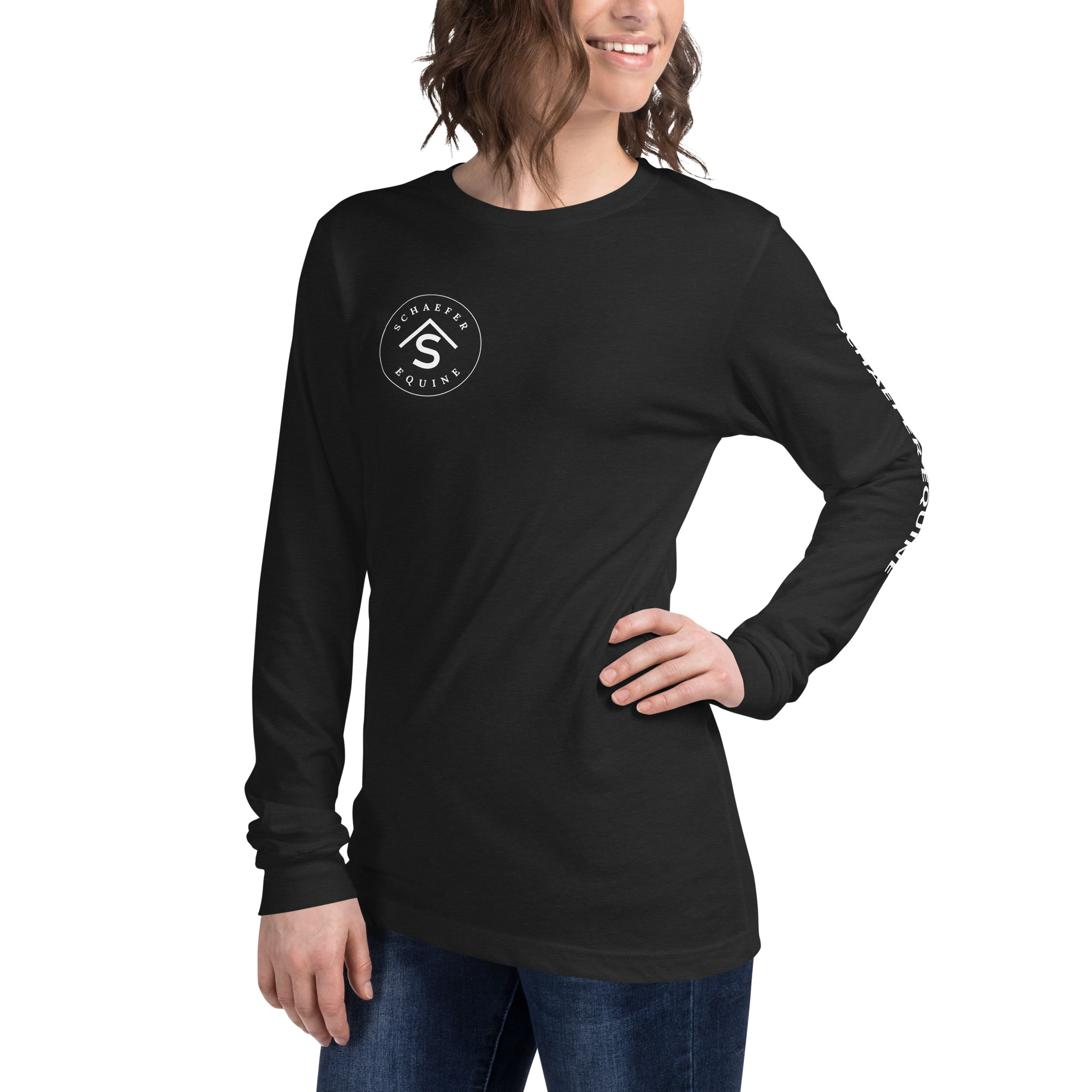 Unisex Long Sleeve Tee | Schaefer Equine and Equine Indirect Release® - Image 81