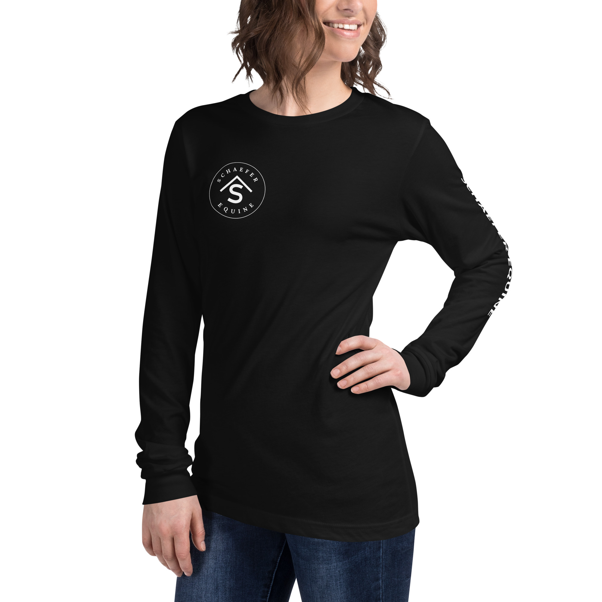 Unisex Long Sleeve Tee | Schaefer Equine and Equine Indirect Release® - Image 82
