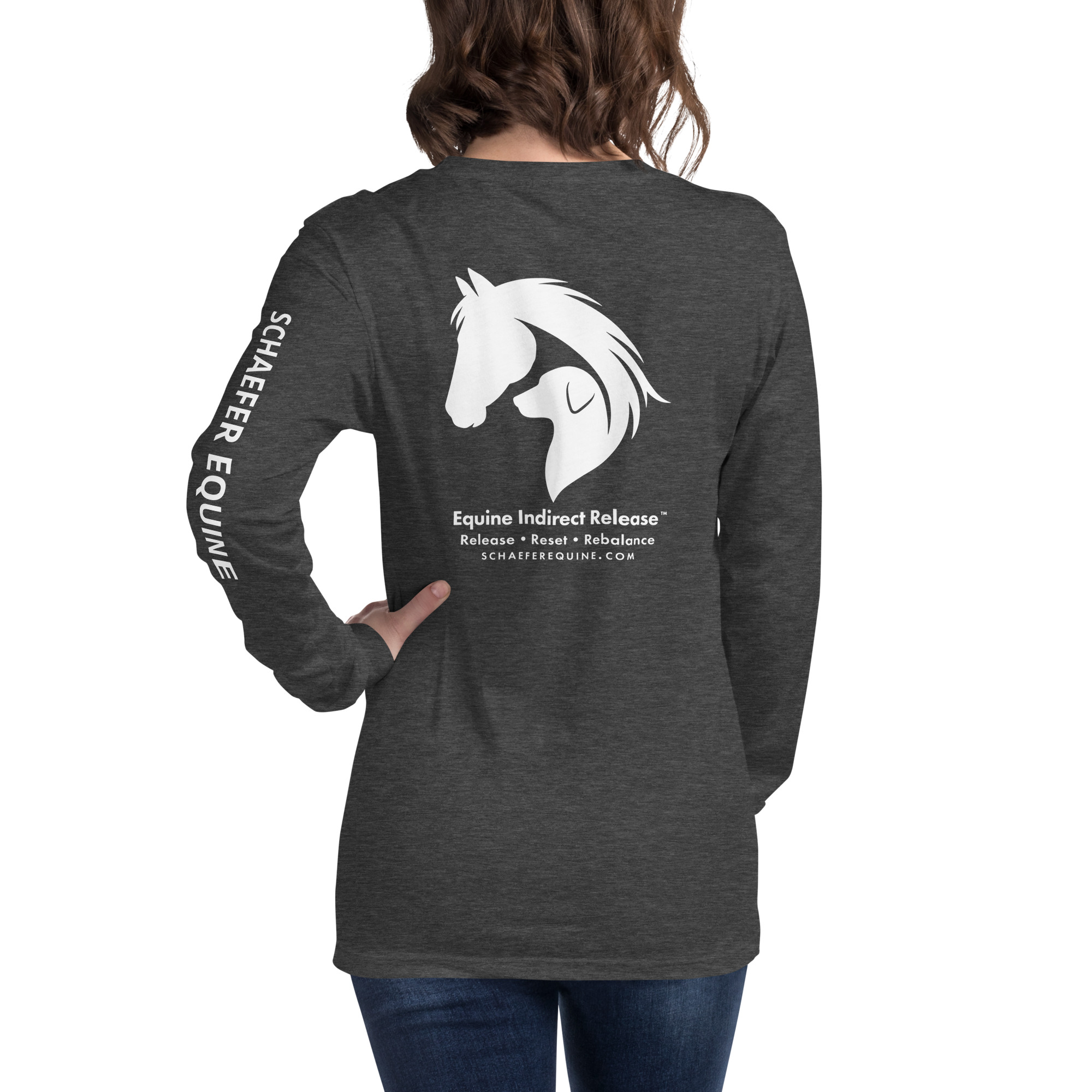 Unisex Long Sleeve Tee | Schaefer Equine and Equine Indirect Release® - Image 71