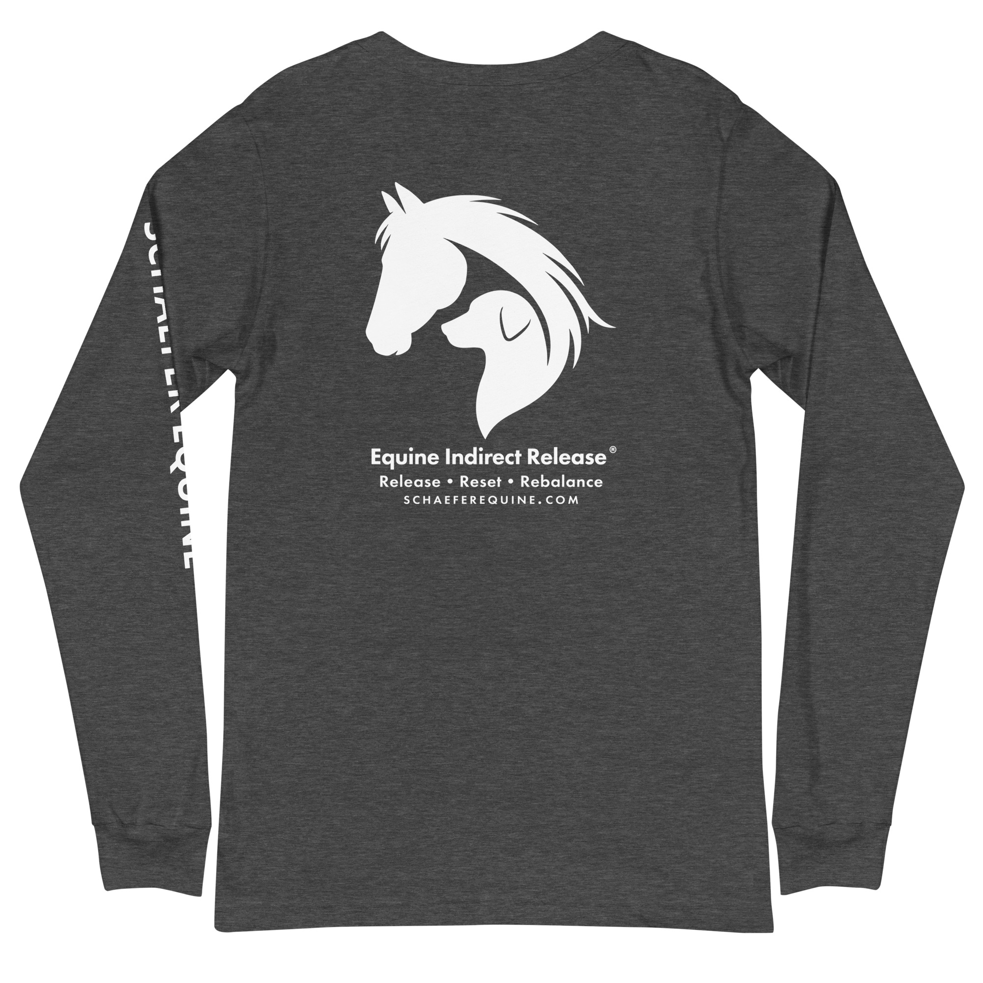 Unisex Long Sleeve Tee | Schaefer Equine and Equine Indirect Release® - Image 176