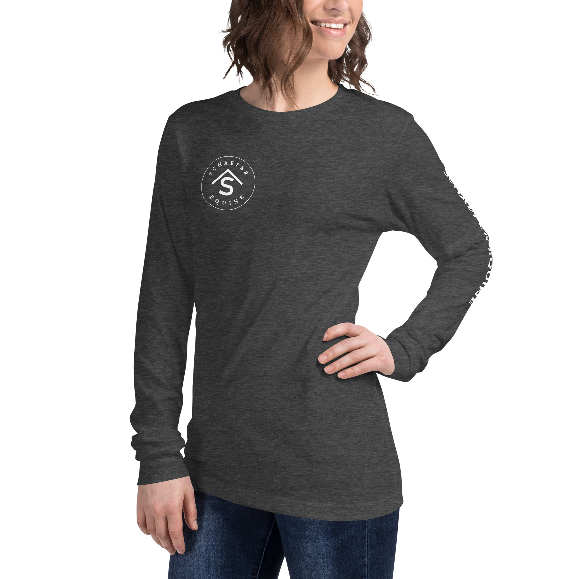Unisex Long Sleeve Tee | Schaefer Equine and Equine Indirect Release® - Image 87