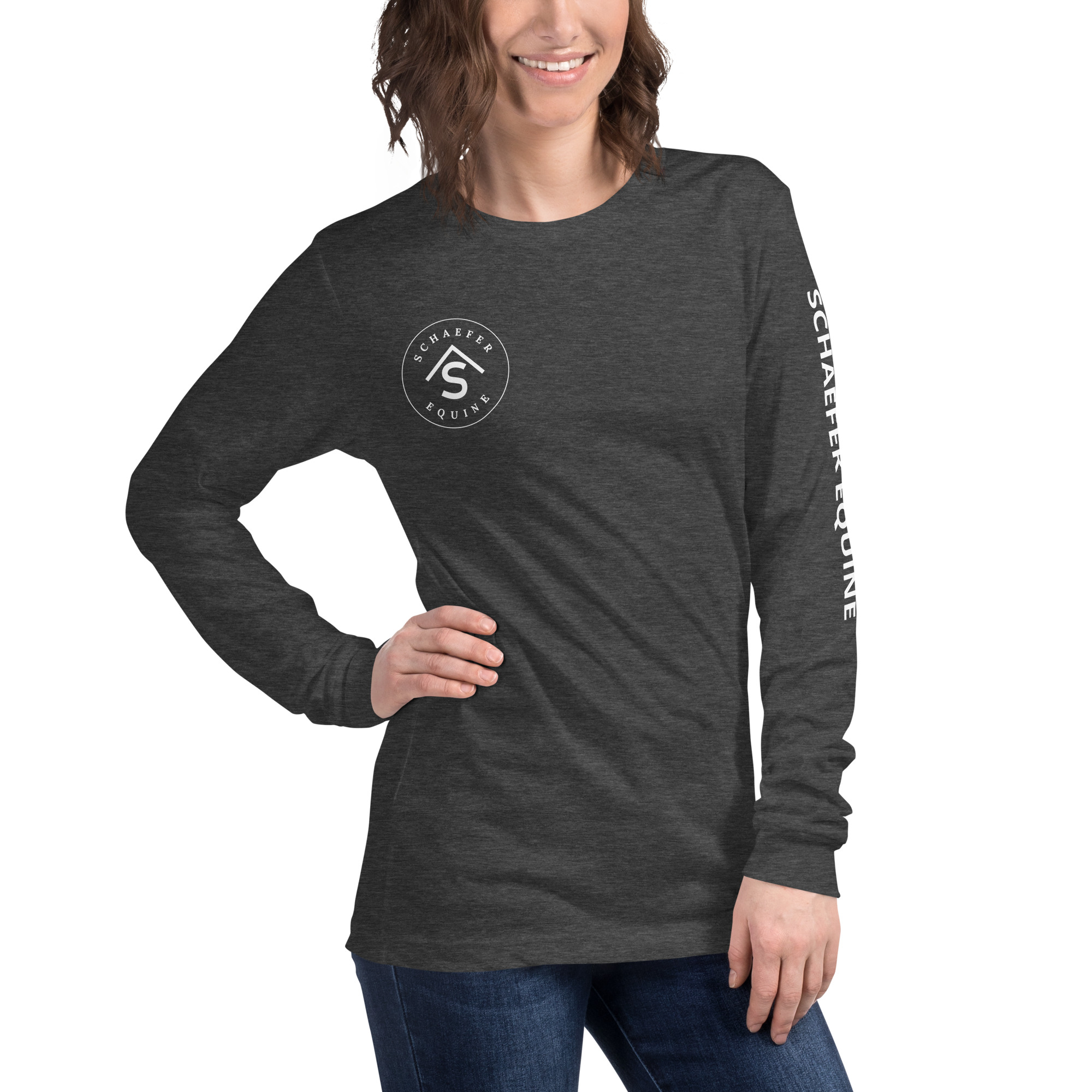 Unisex Long Sleeve Tee | Schaefer Equine and Equine Indirect Release® - Image 119