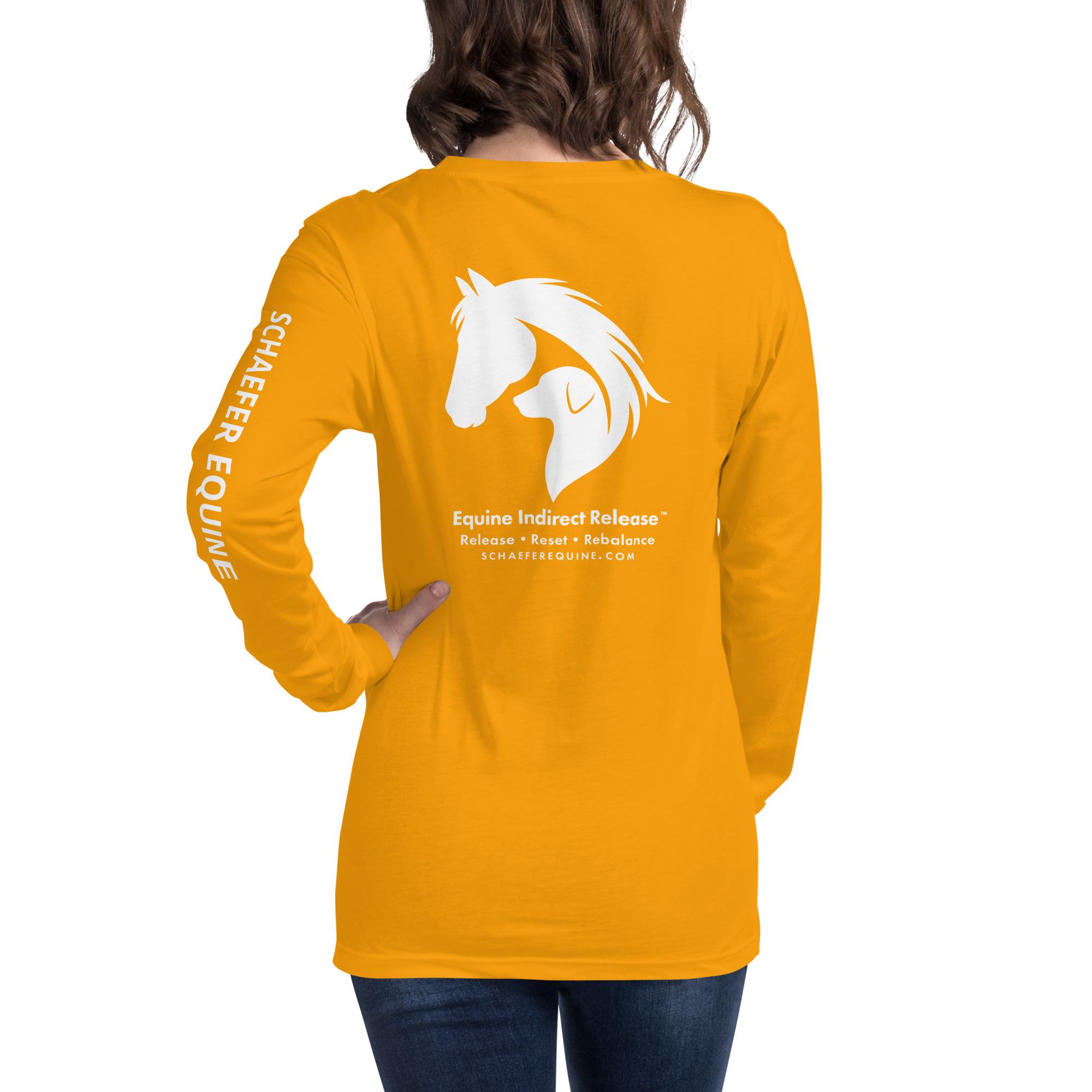 Unisex Long Sleeve Tee | Schaefer Equine and Equine Indirect Release® - Image 78
