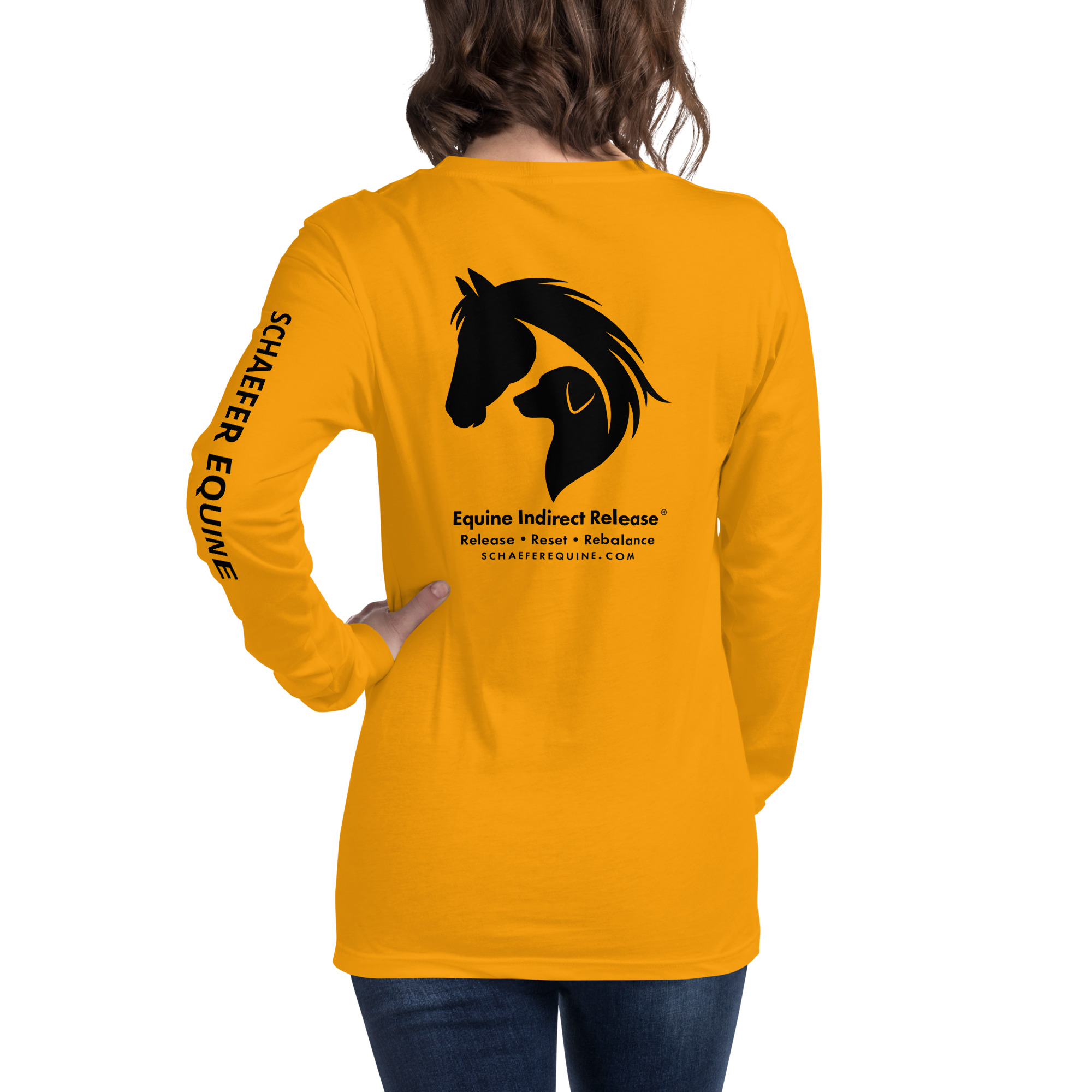 Unisex Long Sleeve Tee | Schaefer Equine and Equine Indirect Release® - Image 190