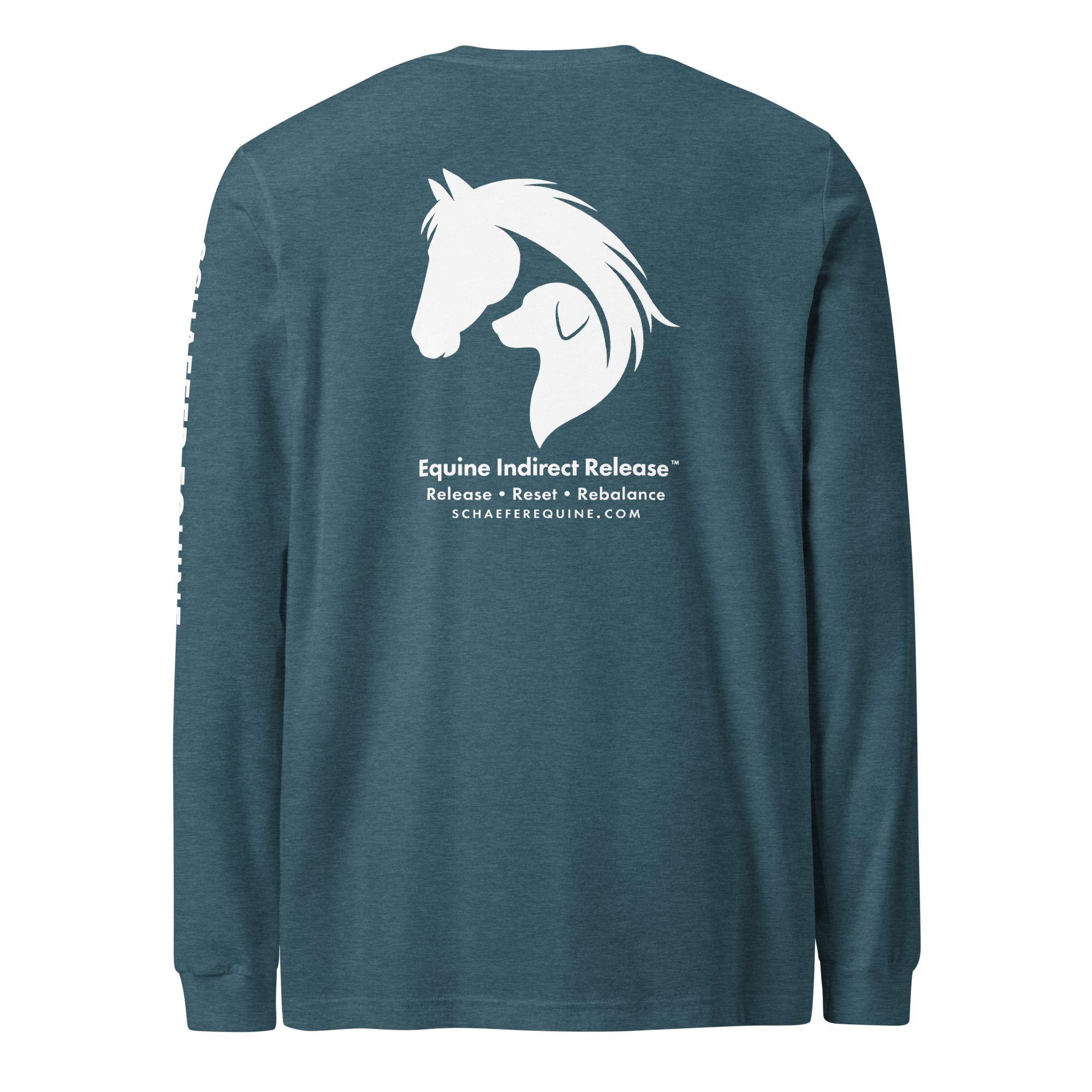 Unisex Long Sleeve Tee | Schaefer Equine and Equine Indirect Release® - Image 10