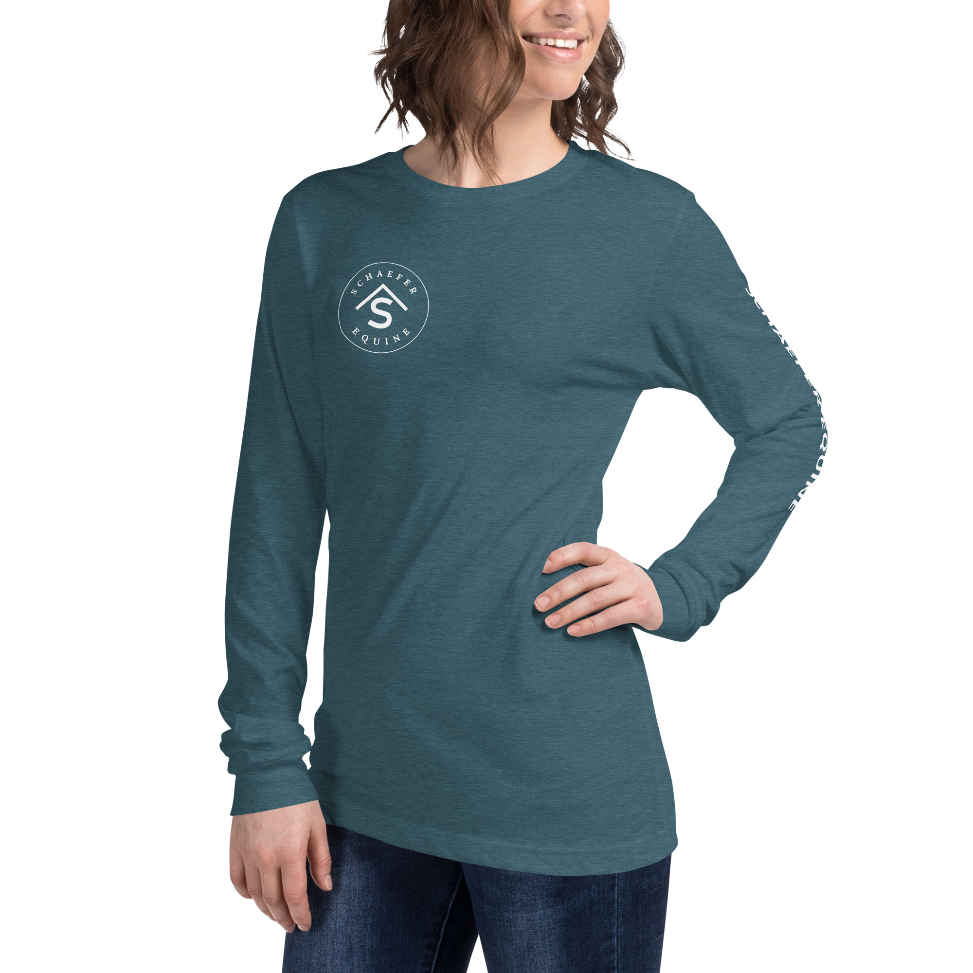 Unisex Long Sleeve Tee | Schaefer Equine and Equine Indirect Release® - Image 90