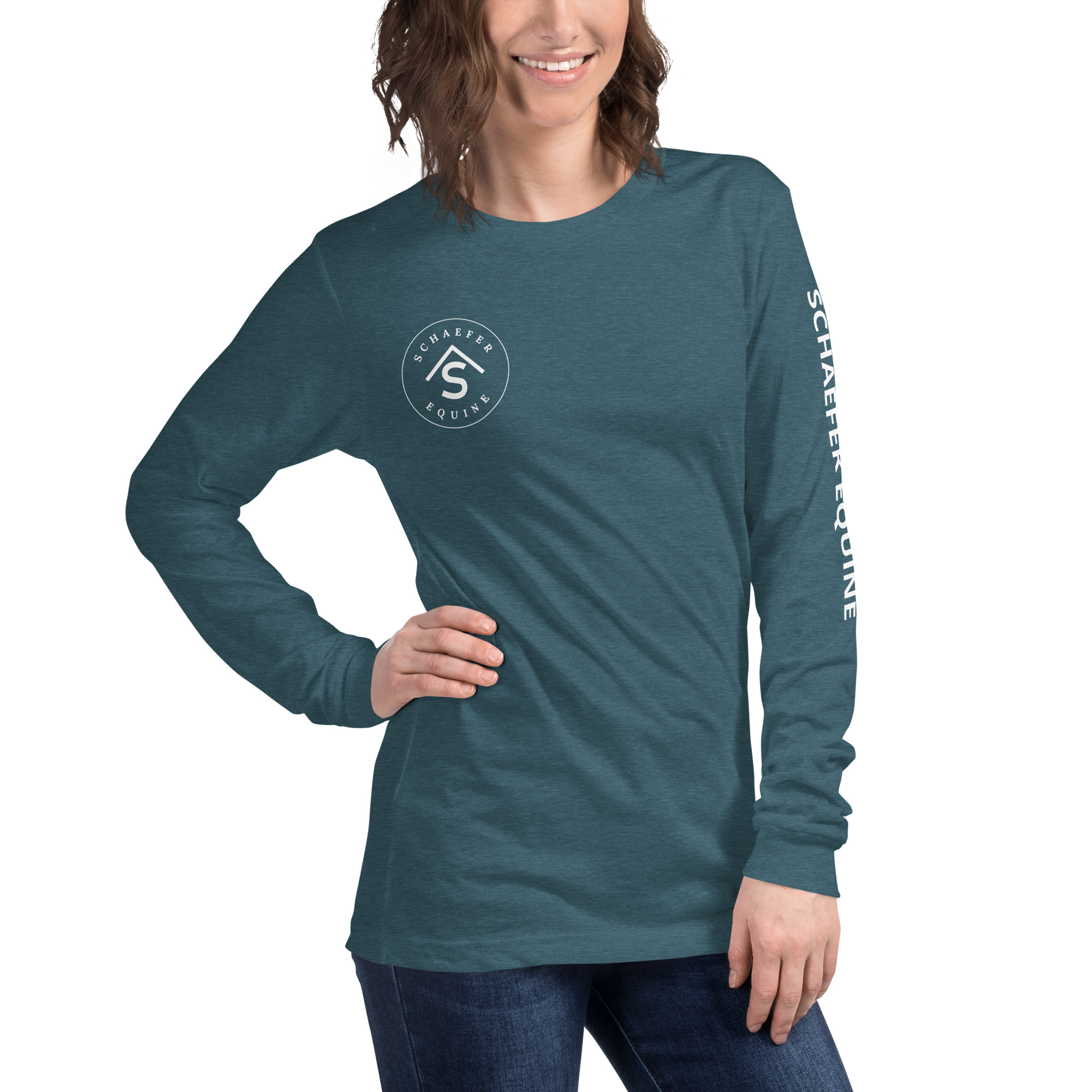 Unisex Long Sleeve Tee | Schaefer Equine and Equine Indirect Release® - Image 122