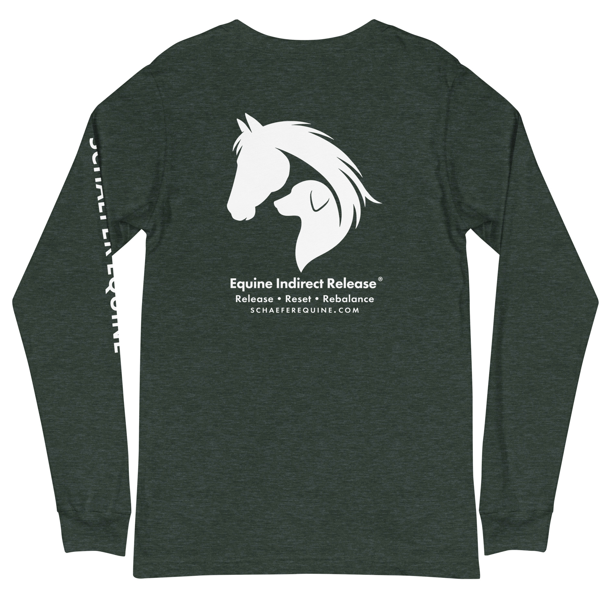 Unisex Long Sleeve Tee | Schaefer Equine and Equine Indirect Release® - Image 174