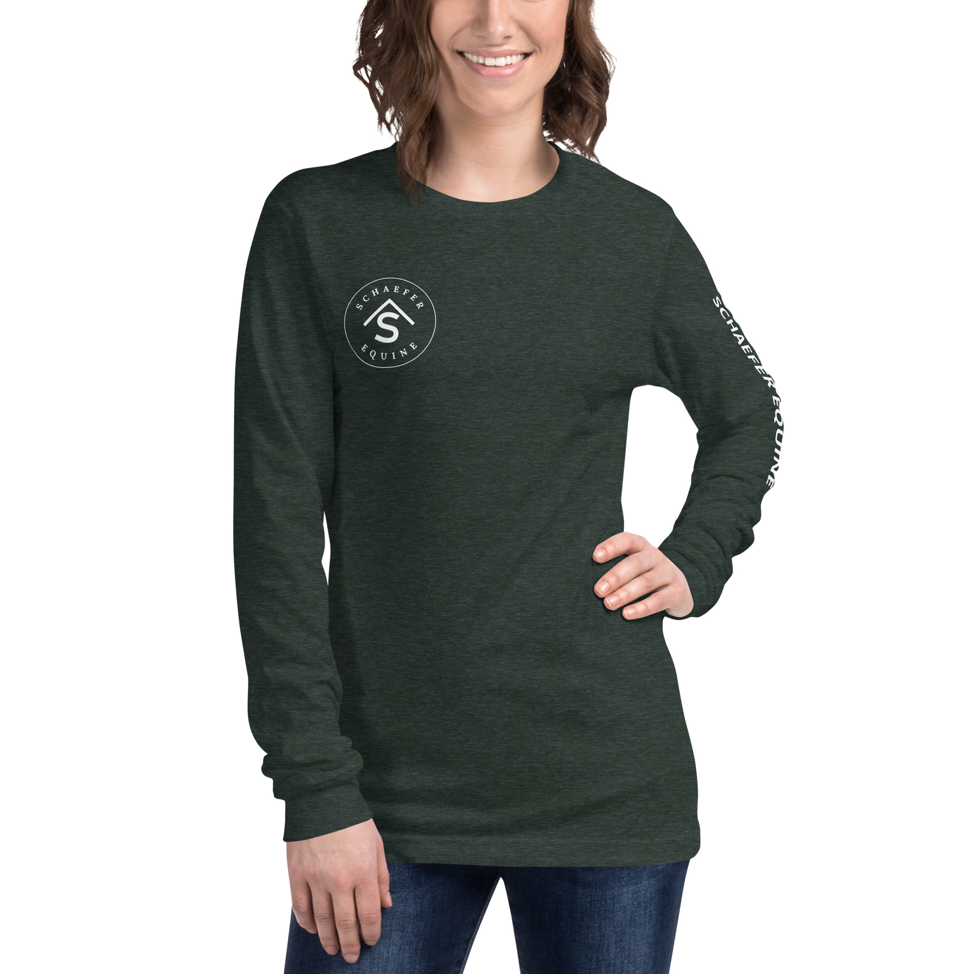 Unisex Long Sleeve Tee | Schaefer Equine and Equine Indirect Release® - Image 54