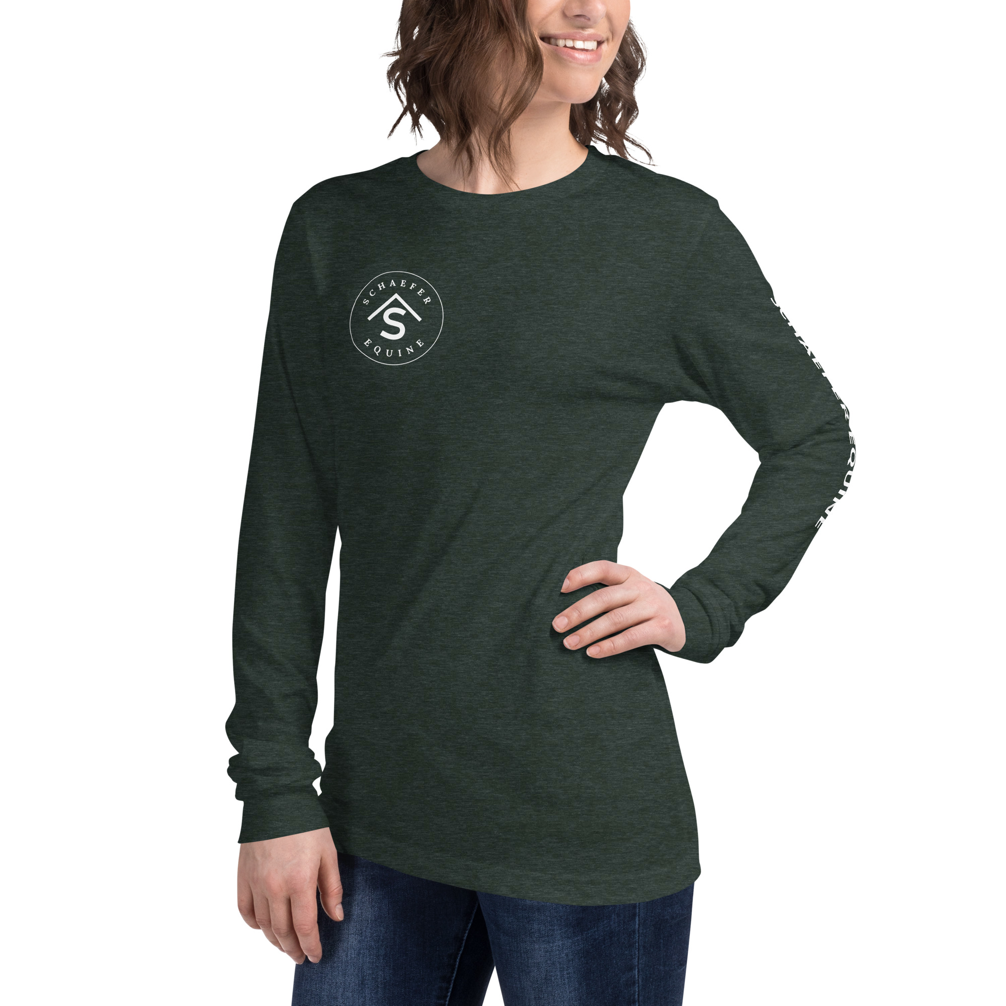 Unisex Long Sleeve Tee | Schaefer Equine and Equine Indirect Release® - Image 86