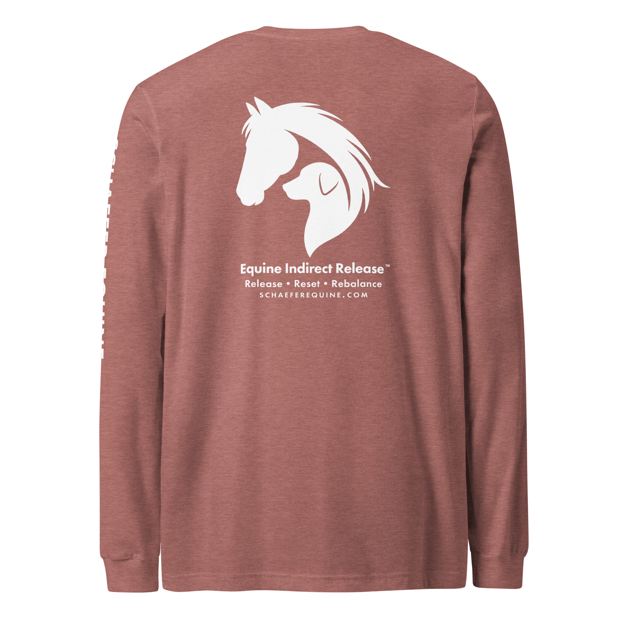 Unisex Long Sleeve Tee | Schaefer Equine and Equine Indirect Release® - Image 12