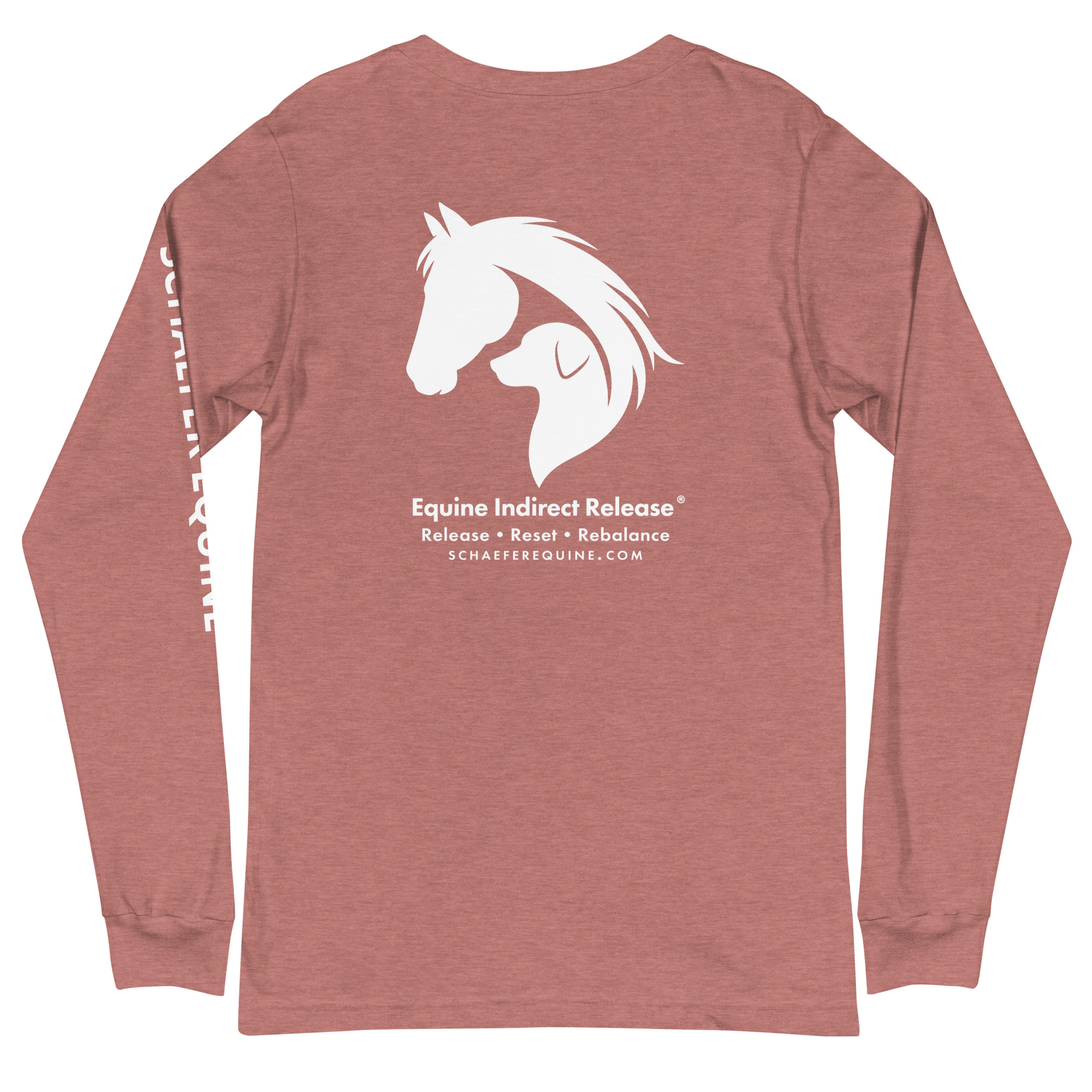 Unisex Long Sleeve Tee | Schaefer Equine and Equine Indirect Release® - Image 186