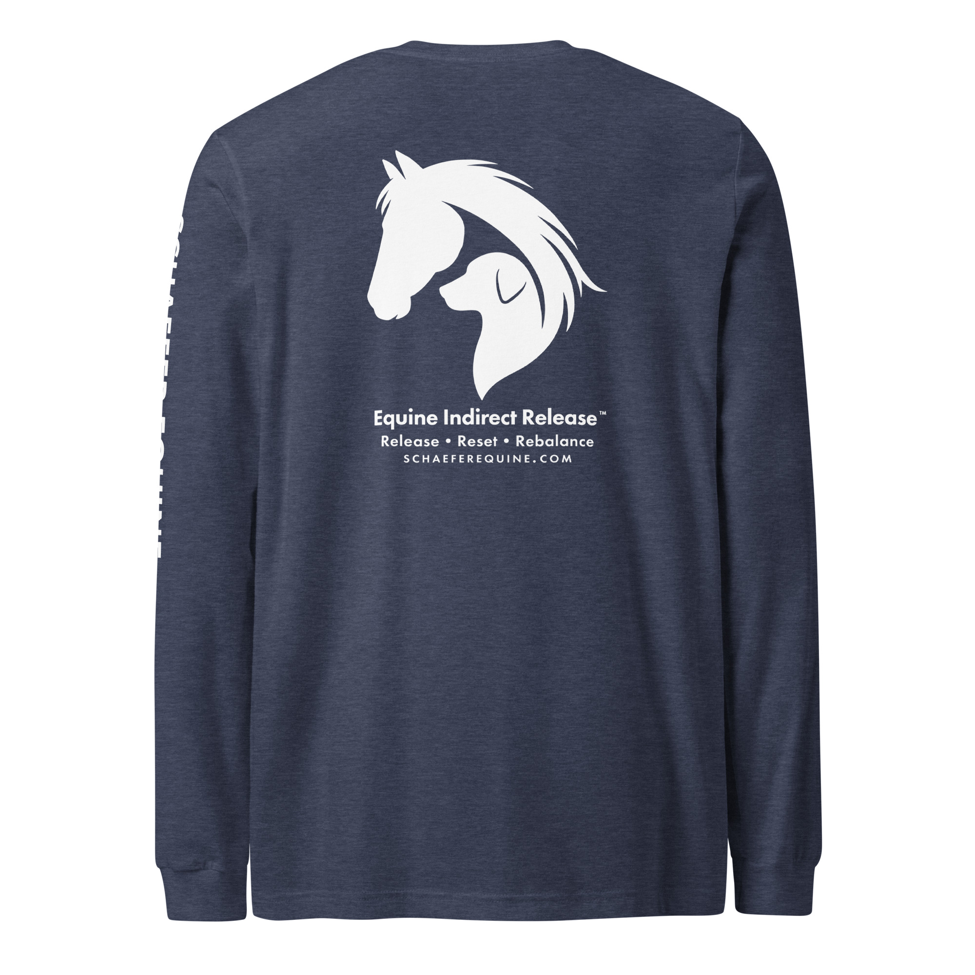 Unisex Long Sleeve Tee | Schaefer Equine and Equine Indirect Release® - Image 9