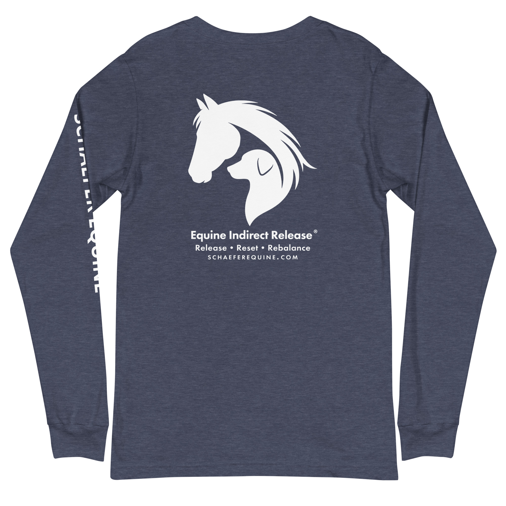 Unisex Long Sleeve Tee | Schaefer Equine and Equine Indirect Release® - Image 180