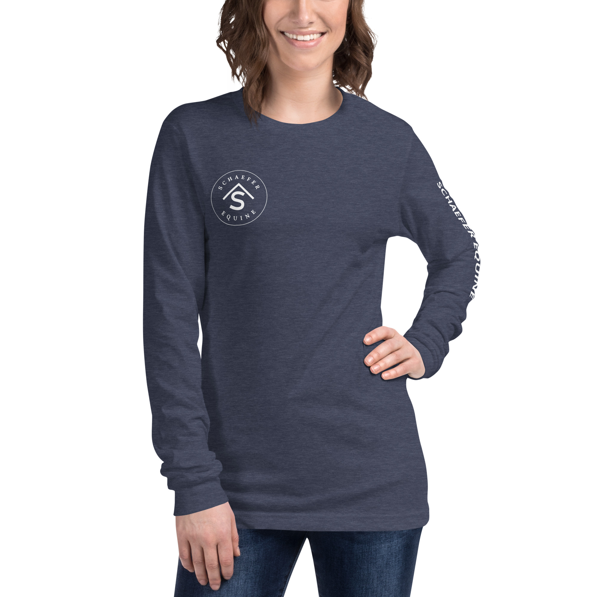 Unisex Long Sleeve Tee | Schaefer Equine and Equine Indirect Release® - Image 57