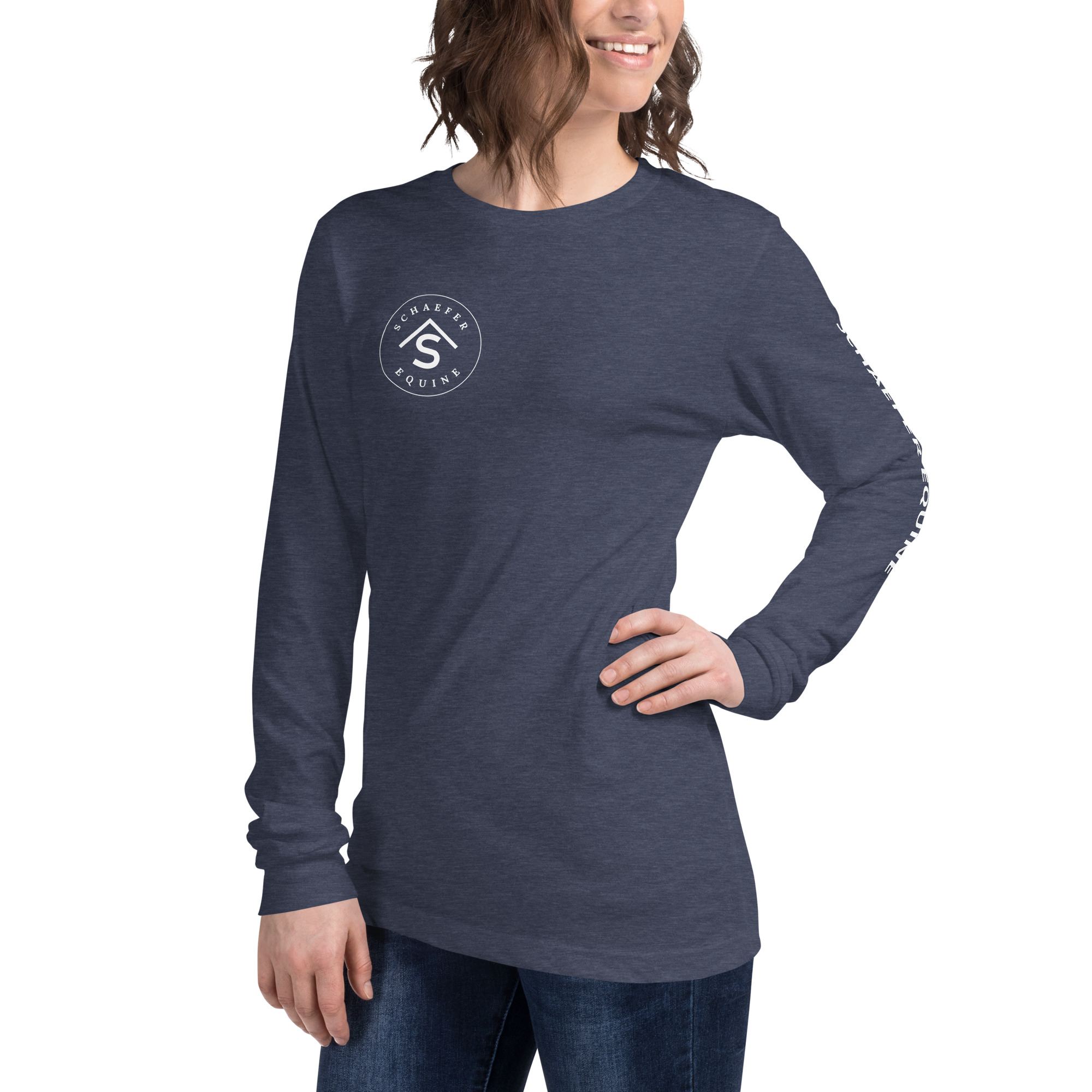 Unisex Long Sleeve Tee | Schaefer Equine and Equine Indirect Release® - Image 89