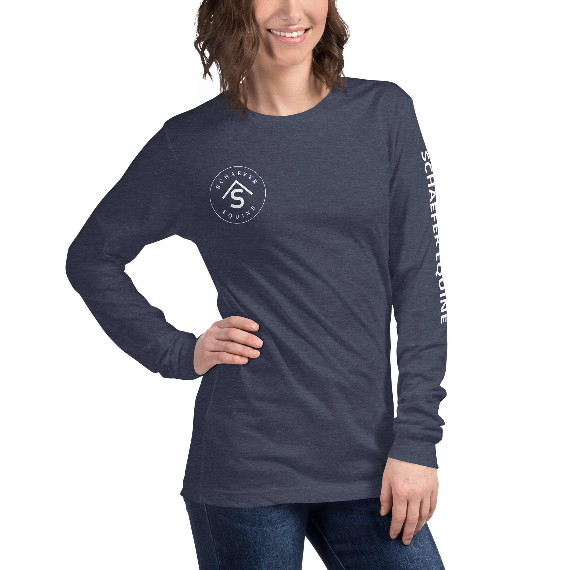 Unisex Long Sleeve Tee | Schaefer Equine and Equine Indirect Release® - Image 121