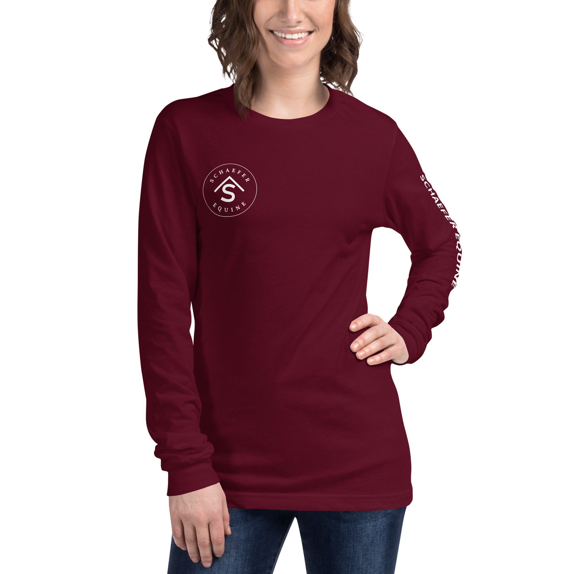 Unisex Long Sleeve Tee | Schaefer Equine and Equine Indirect Release® - Image 52