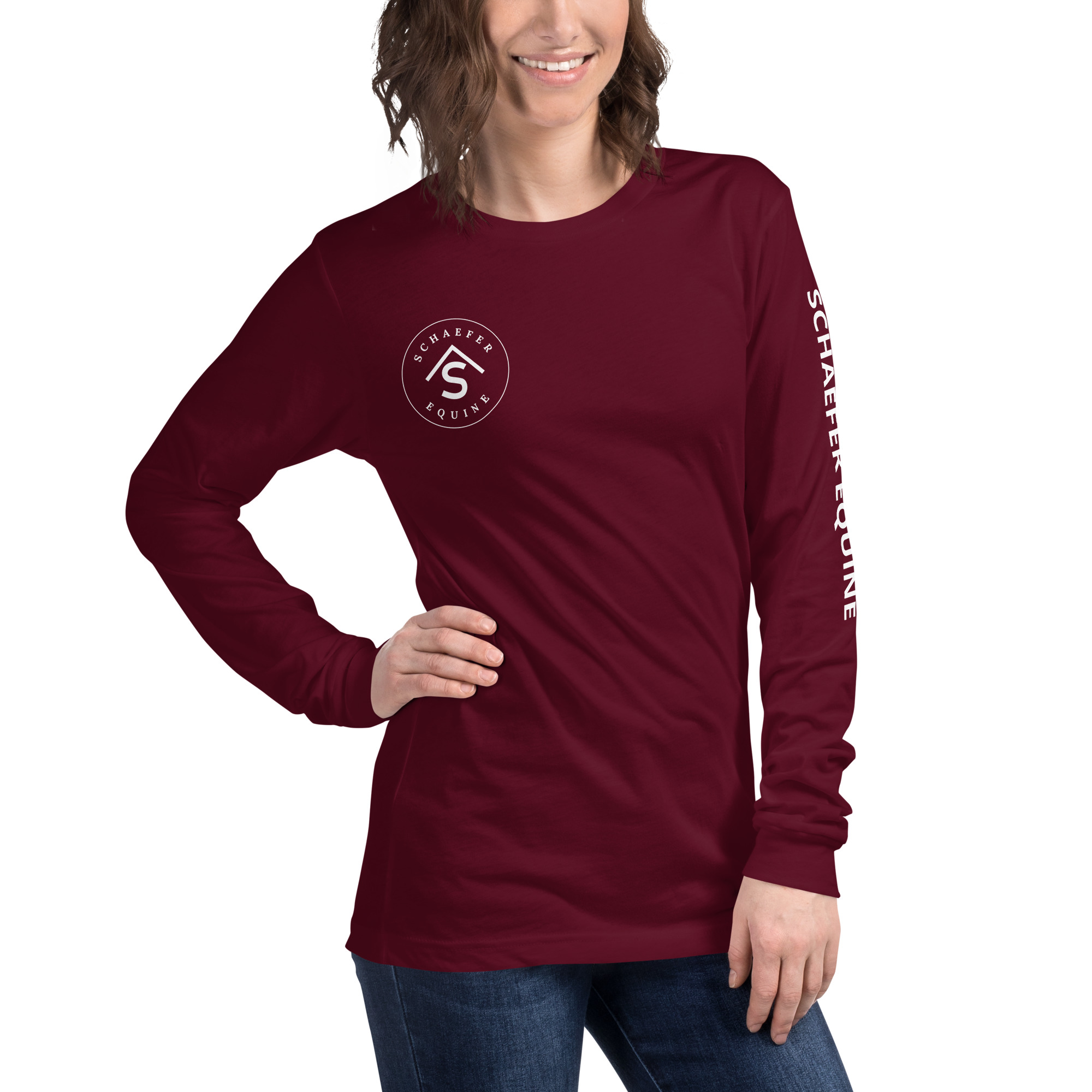 Unisex Long Sleeve Tee | Schaefer Equine and Equine Indirect Release® - Image 116