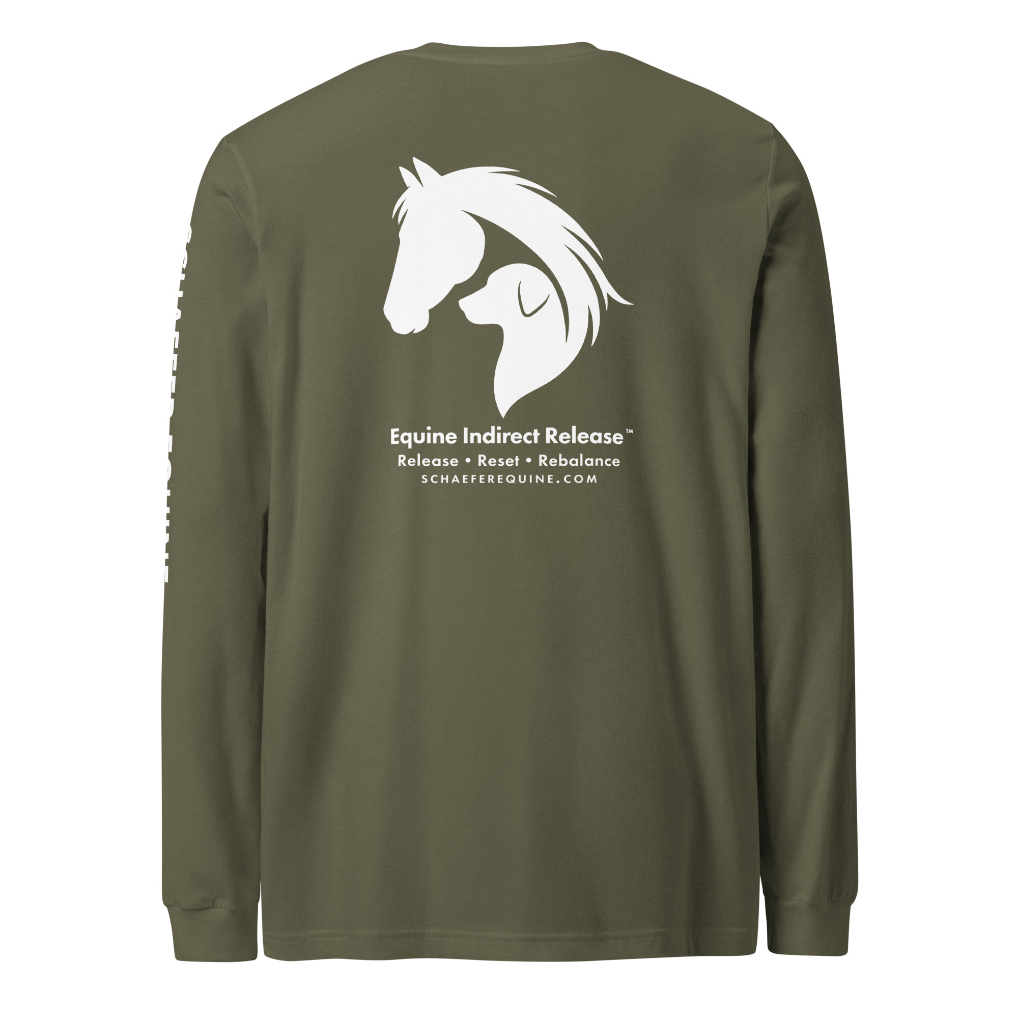 Unisex Long Sleeve Tee | Schaefer Equine and Equine Indirect Release® - Image 11