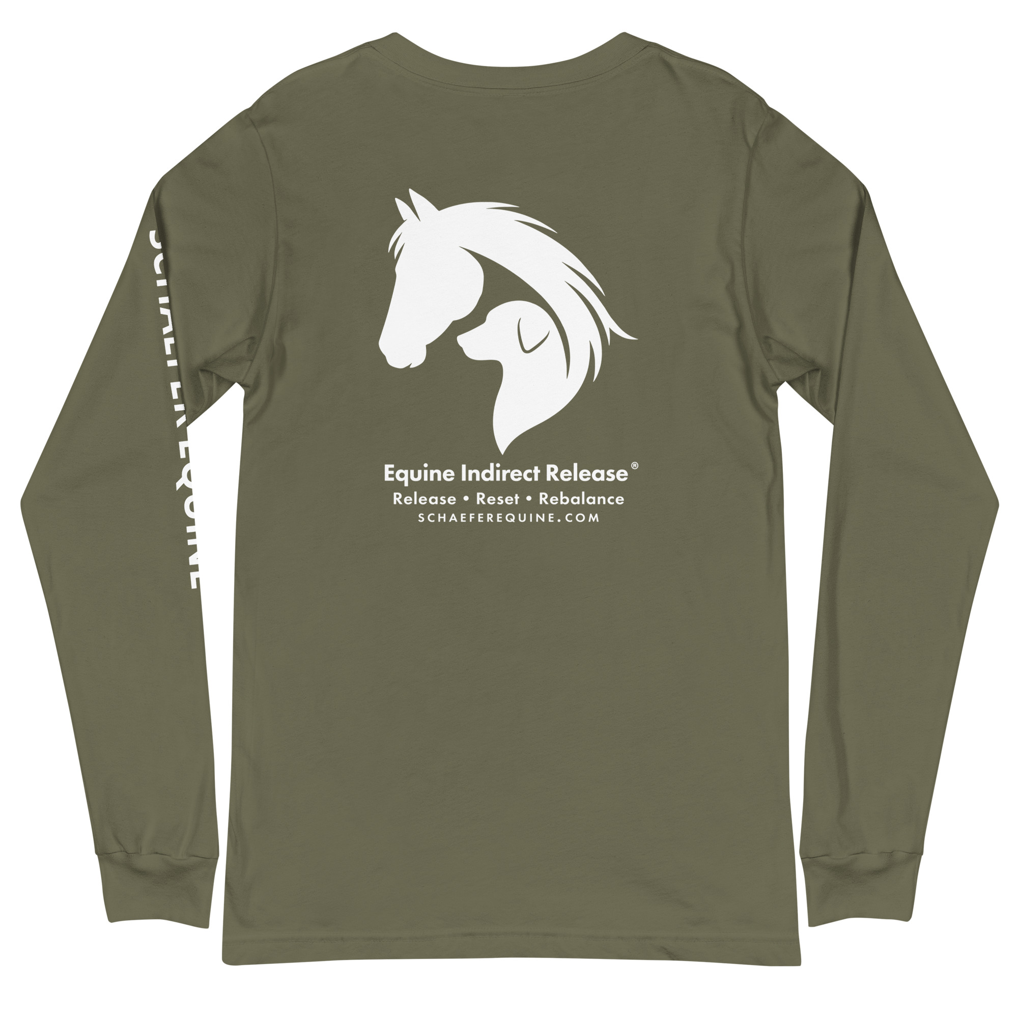 Unisex Long Sleeve Tee | Schaefer Equine and Equine Indirect Release® - Image 184