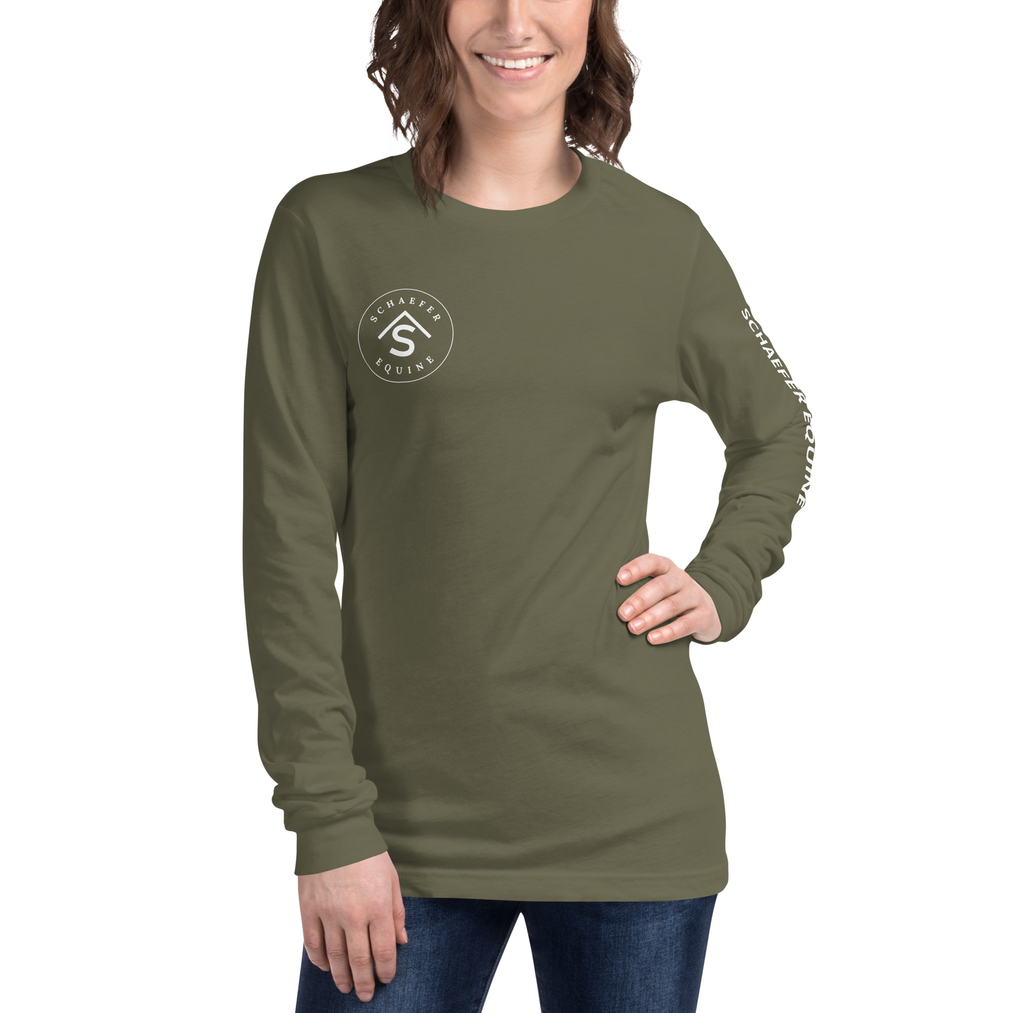 Unisex Long Sleeve Tee | Schaefer Equine and Equine Indirect Release® - Image 59