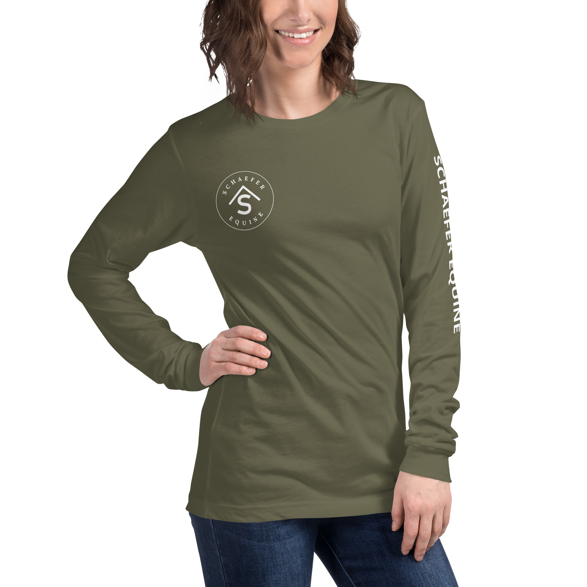Unisex Long Sleeve Tee | Schaefer Equine and Equine Indirect Release® - Image 123