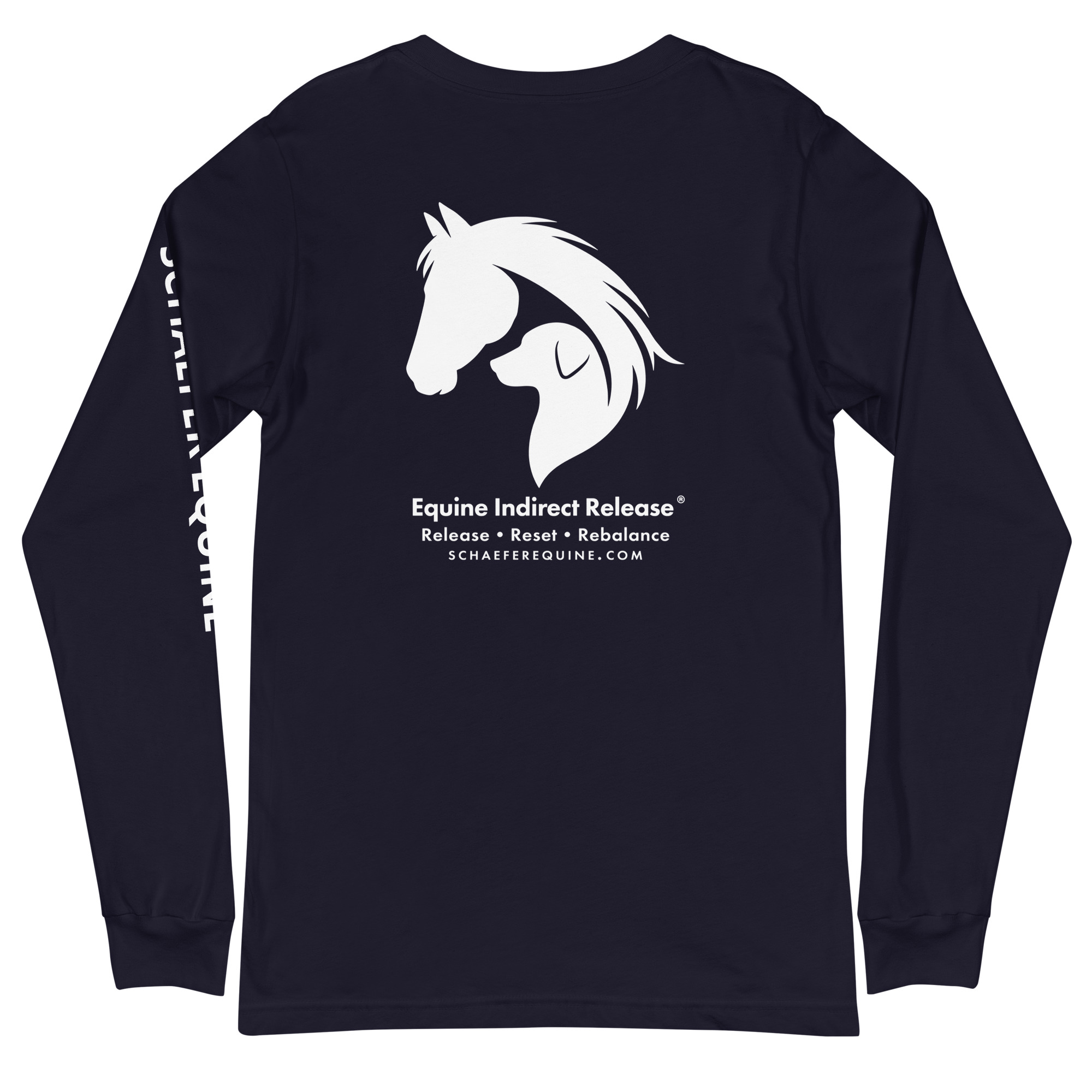 Unisex Long Sleeve Tee | Schaefer Equine and Equine Indirect Release® - Image 168