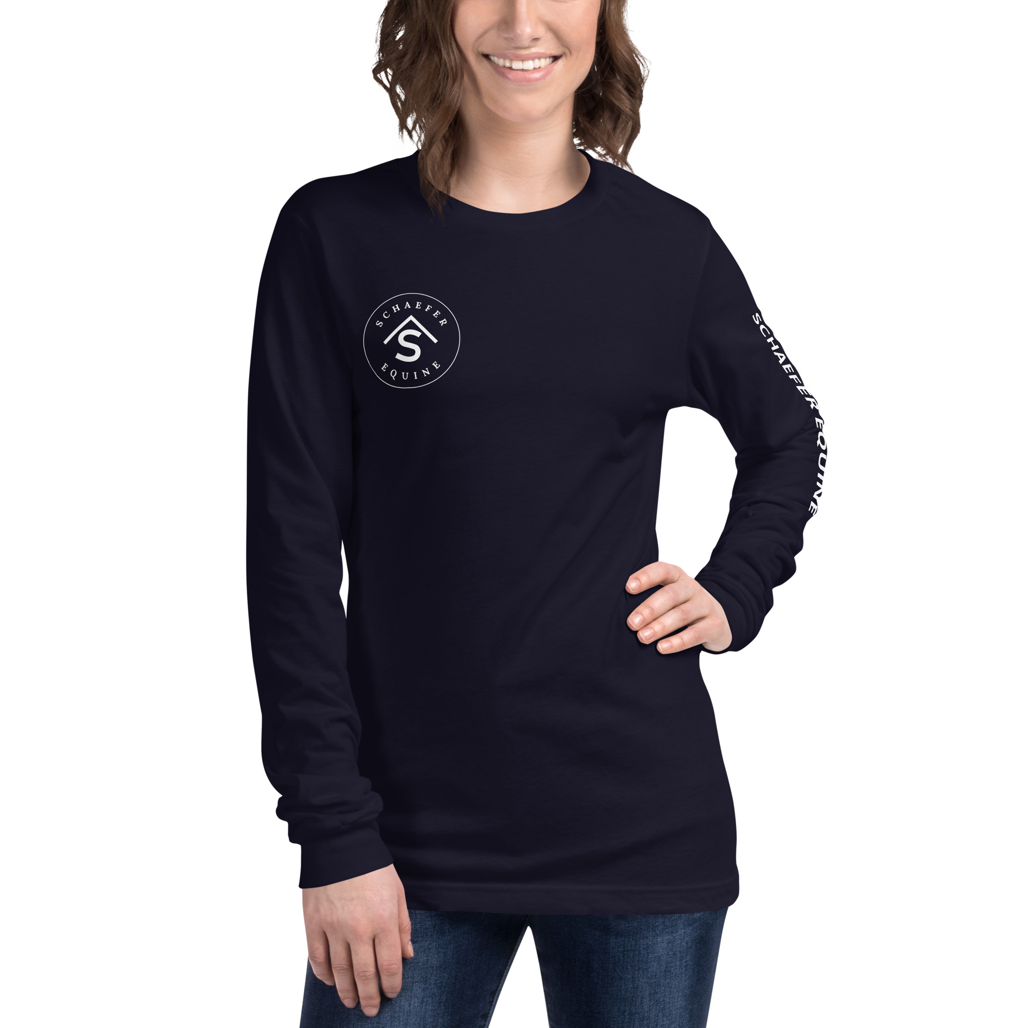 Unisex Long Sleeve Tee | Schaefer Equine and Equine Indirect Release® - Image 51